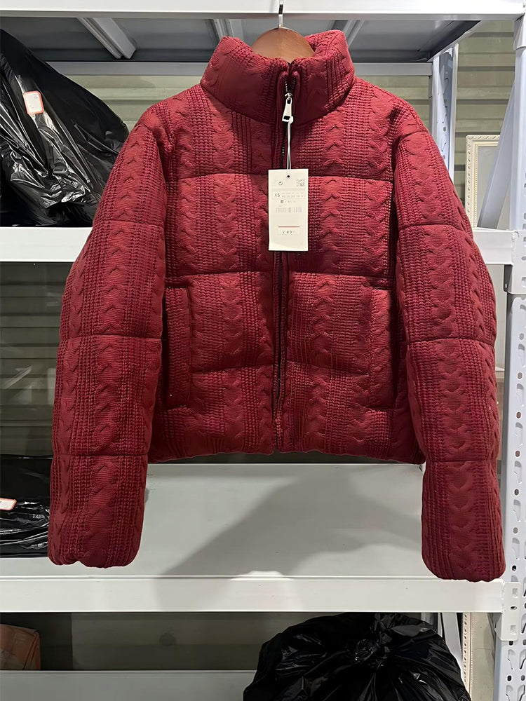 Women's Winter New Thick Warm Knitted Cotton Coat