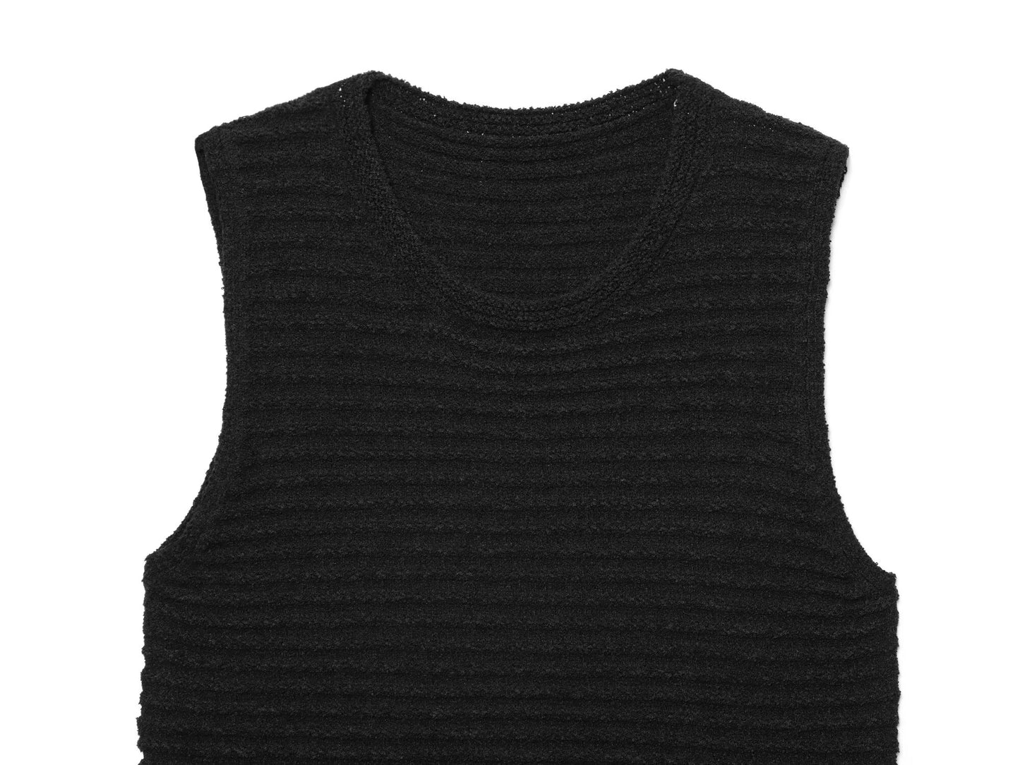 Women's New Fashion tassel decoration sleeveless plaid knitted mini dress