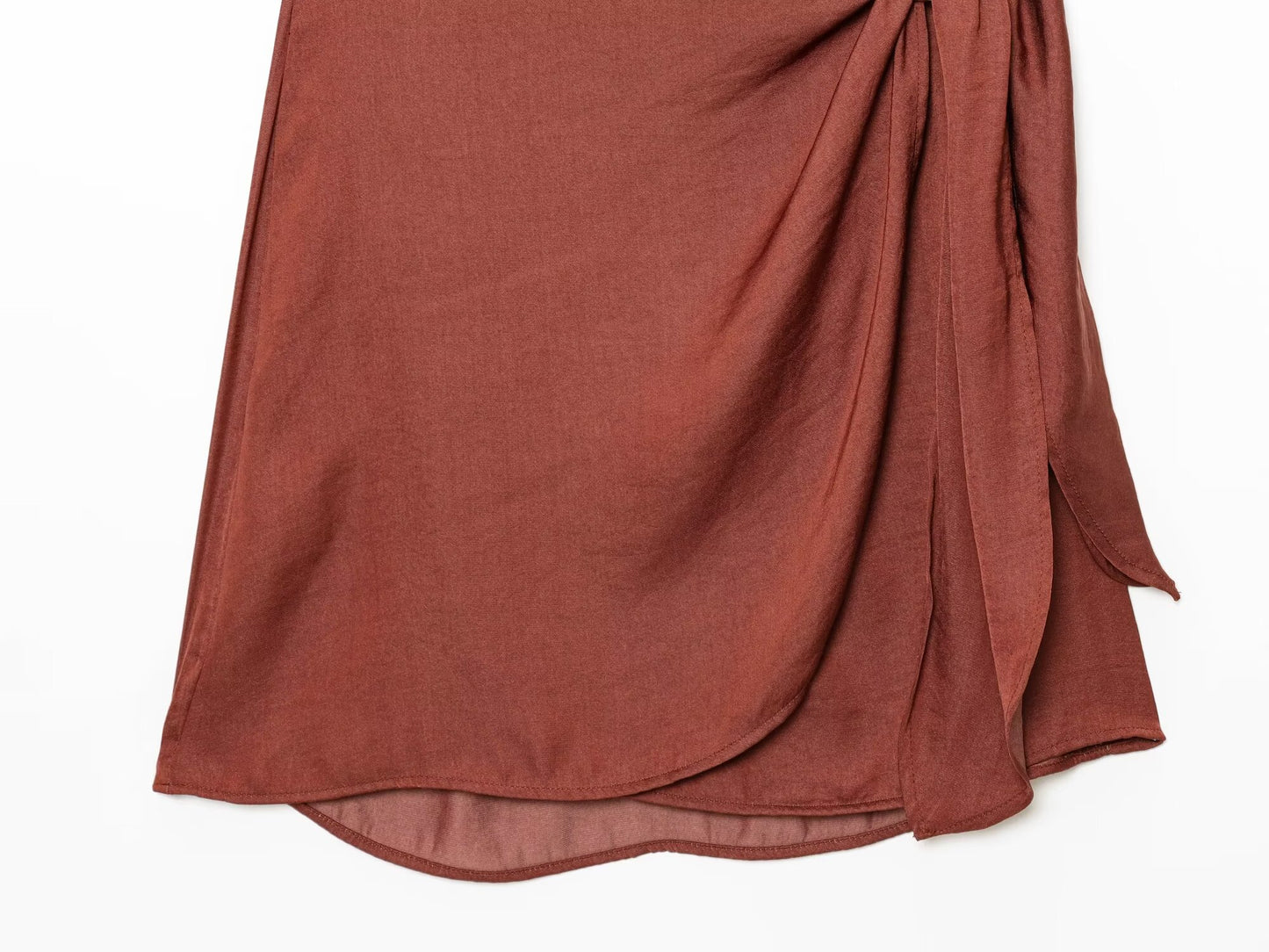 Women's 2025 fashion sexy backless pleated hanging neck mini dress