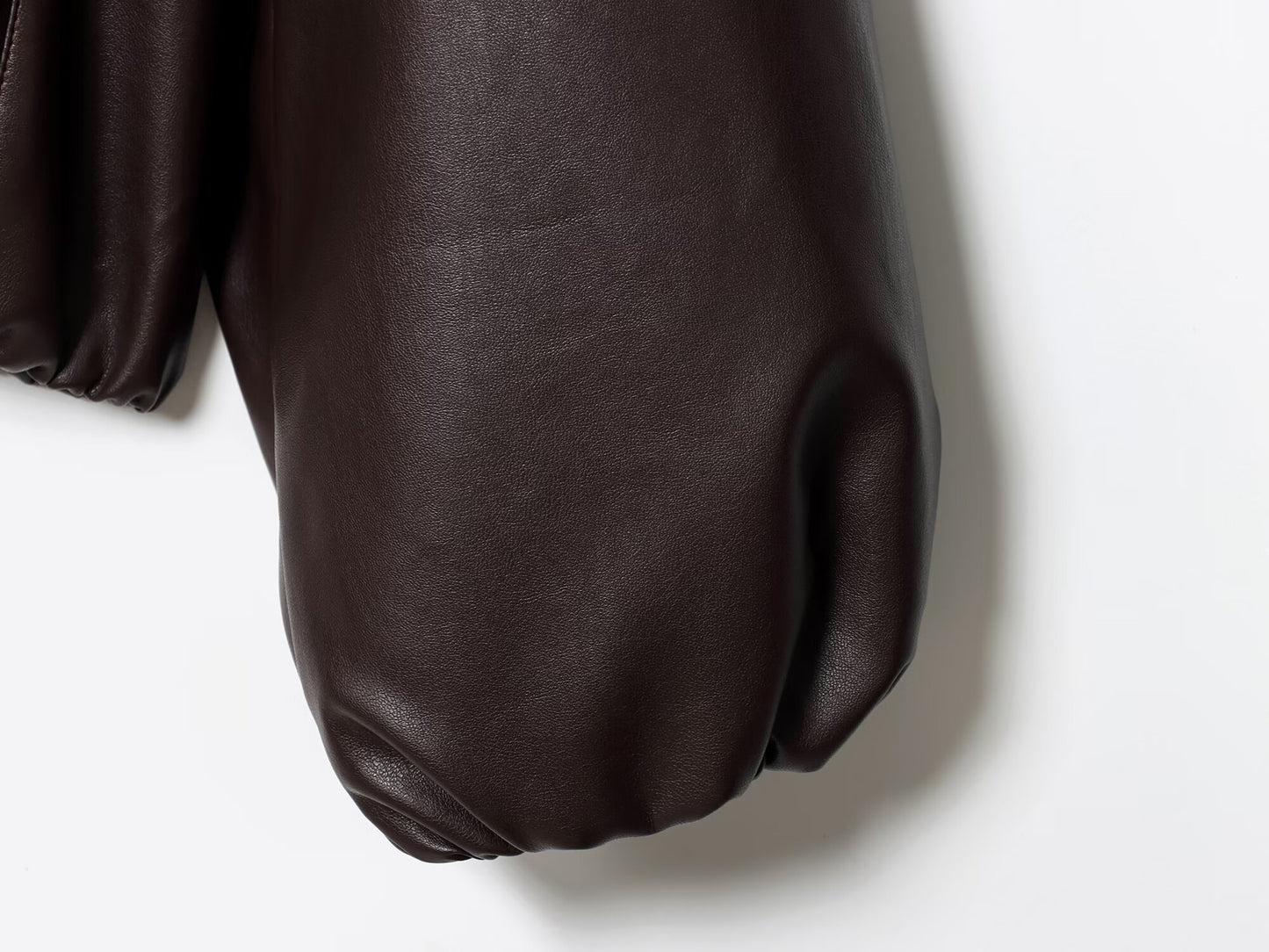 Women's new fashion loose zipper faux leather flight jacket Coat