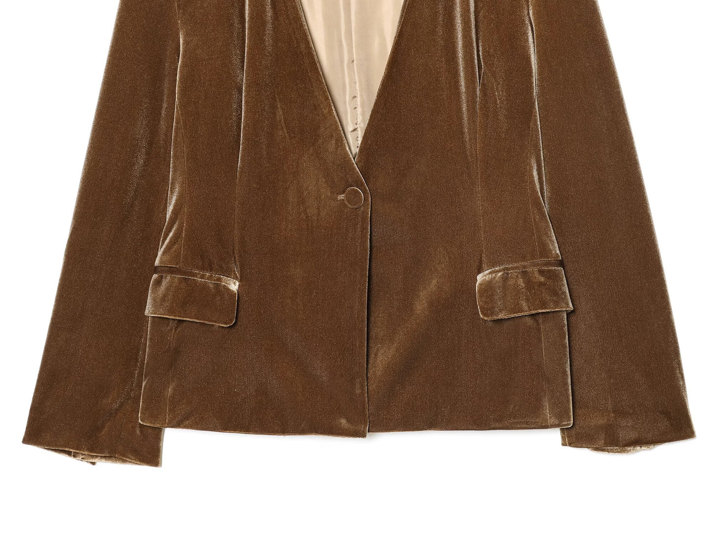 suit Women's 2 pieces velvet V-neck Blazer Coat+Pants