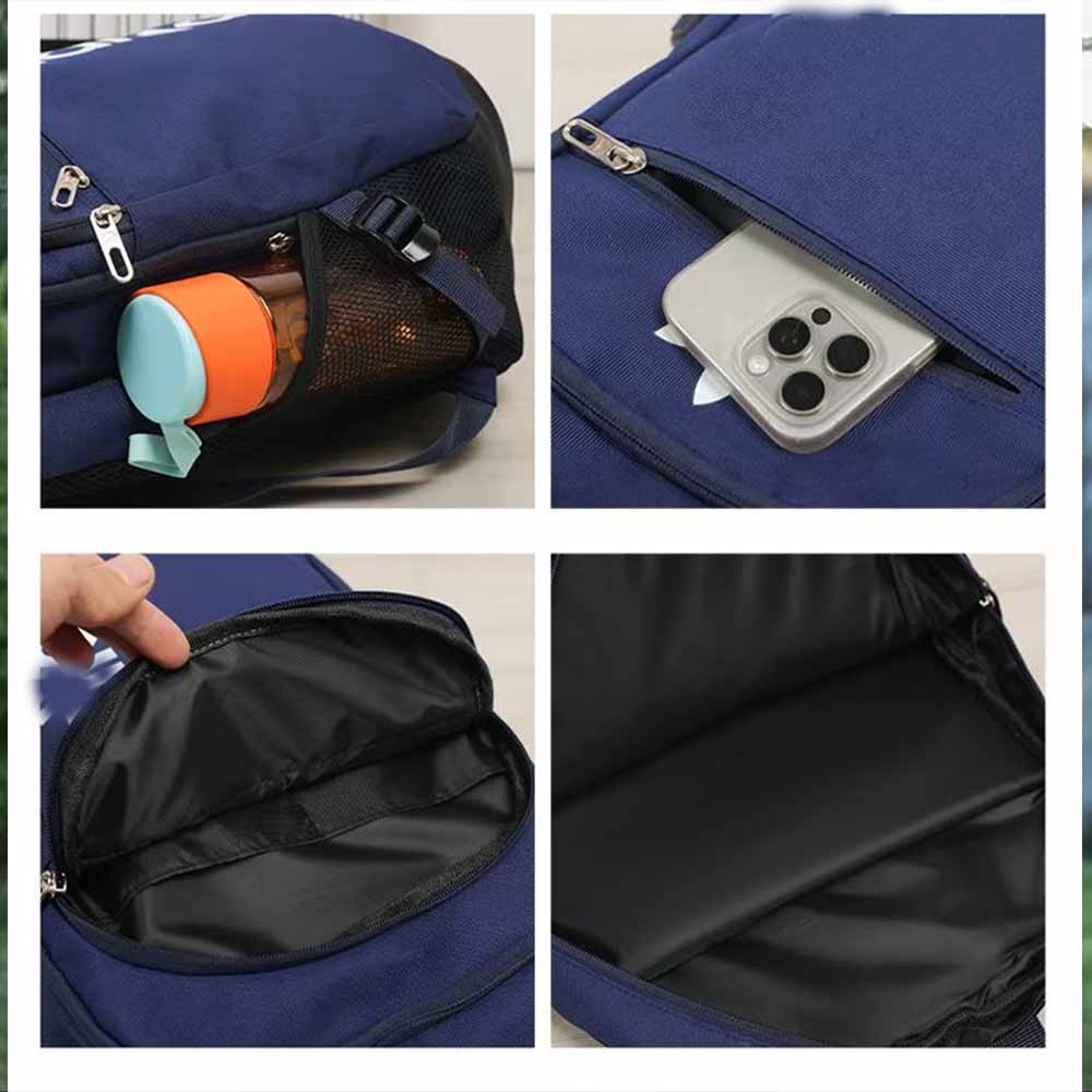 Men and Women with The New Casual Joker Adjustable Shoulder Strap Multifunctional Large-capacity Backpack Travel Bag.