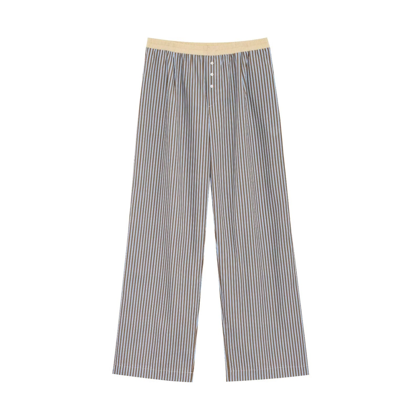 Women's new fashion striped halter neck vest style top retro sleeveless women's vest chic top+Pants Women's suit