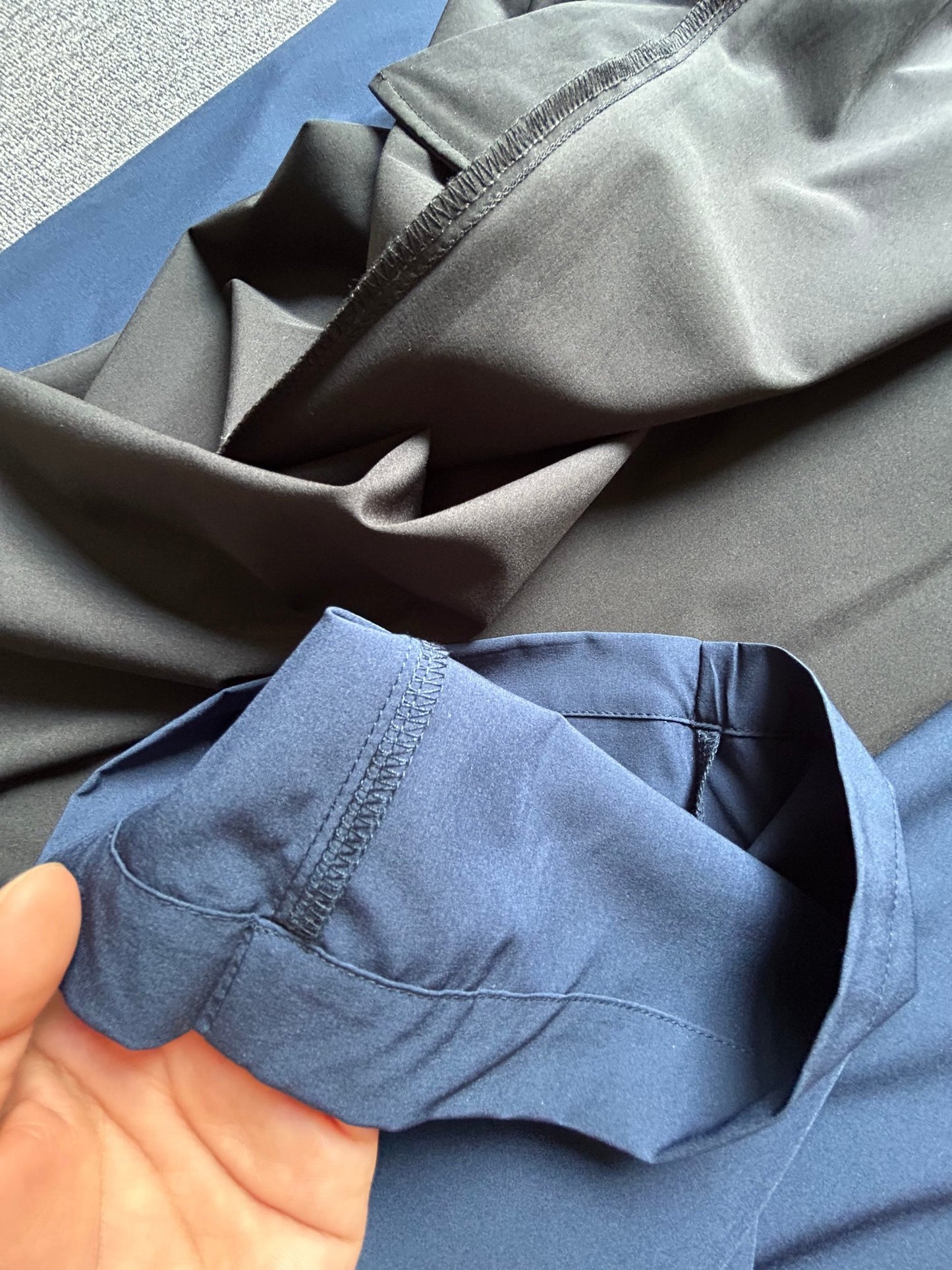 Women's New Casual Joker Loose Straight Elastic Waist Design Drape Wide-leg Pants.