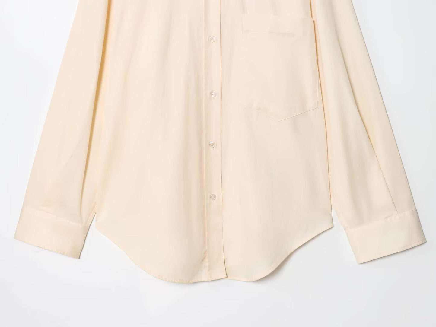 Women's new Fashion Lace up decoration loose Button-up shirt