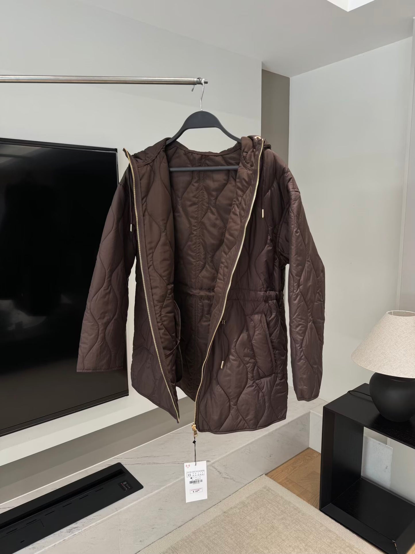 Women's 2025 new fashion loose warm hooded cotton jacket Coat