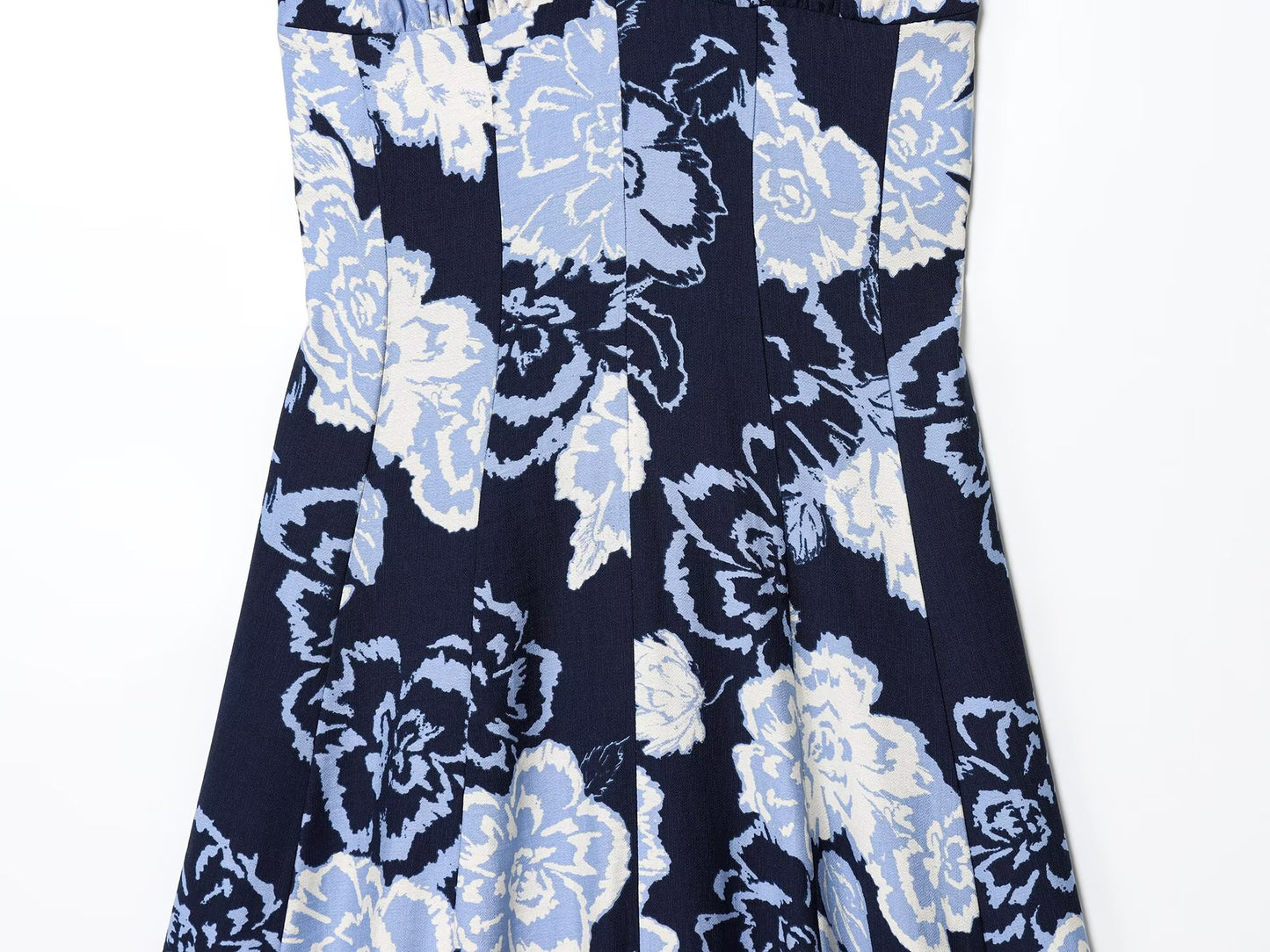 Women's New Fashion Sleeveless Printed Hanging Neck Midi Dress