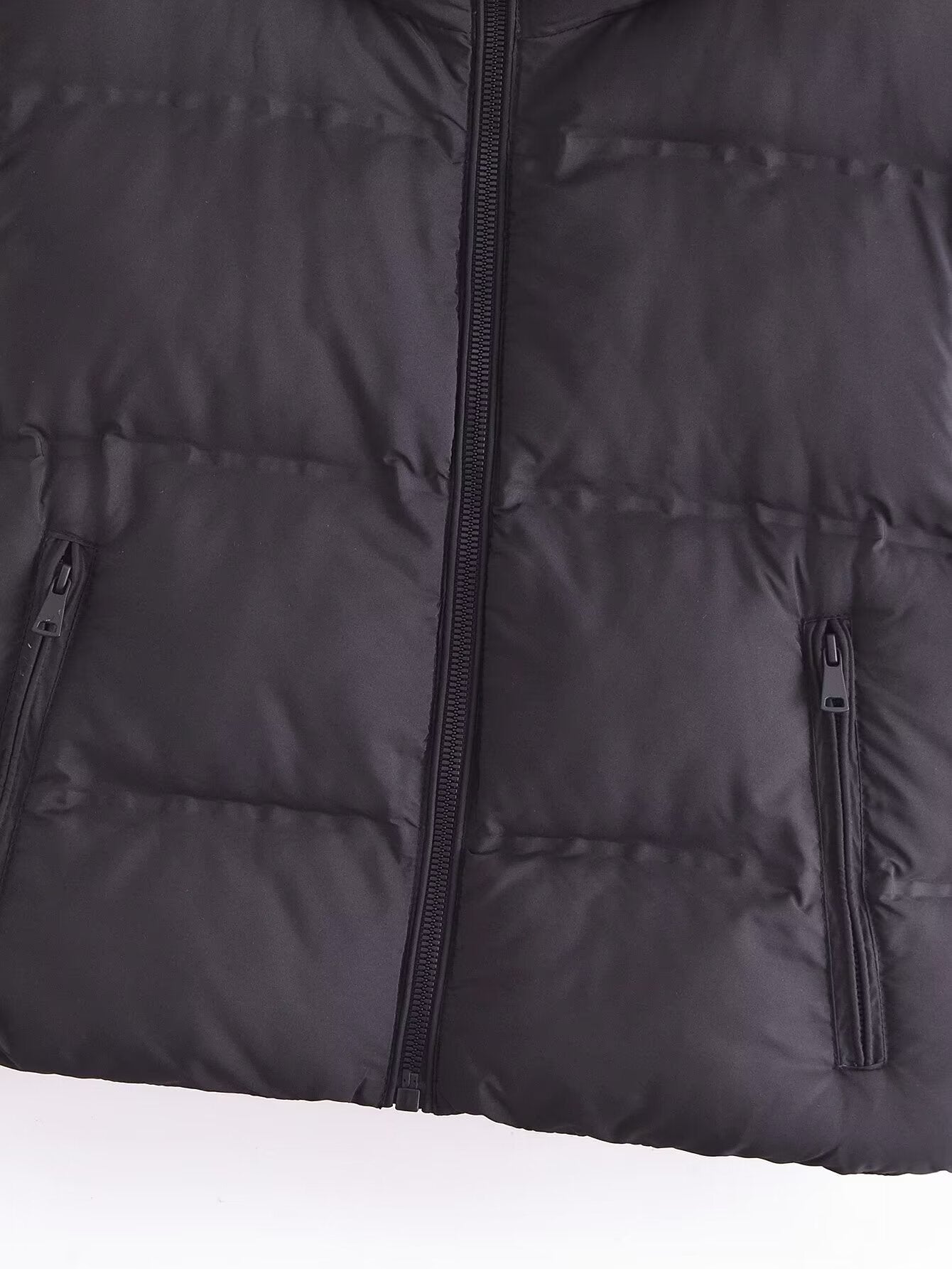 Women's winter fashion stand collar warm zipper cotton vest