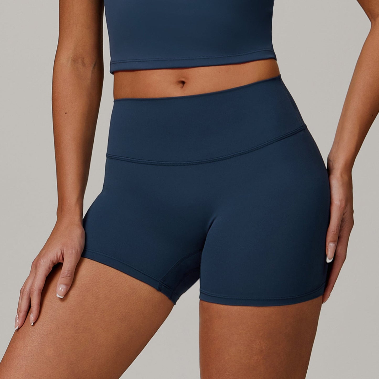 Women's New Fashion Cross bra outdoor fitness vest Sanding Tight Yoga Shorts Women's High Waist Abdomen Fitness Pants.