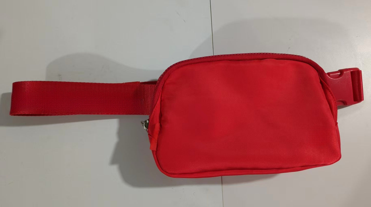 LU Running bag Jacquard alphabet messenger bag mobile phone storage bag waterproof trend outdoor purse