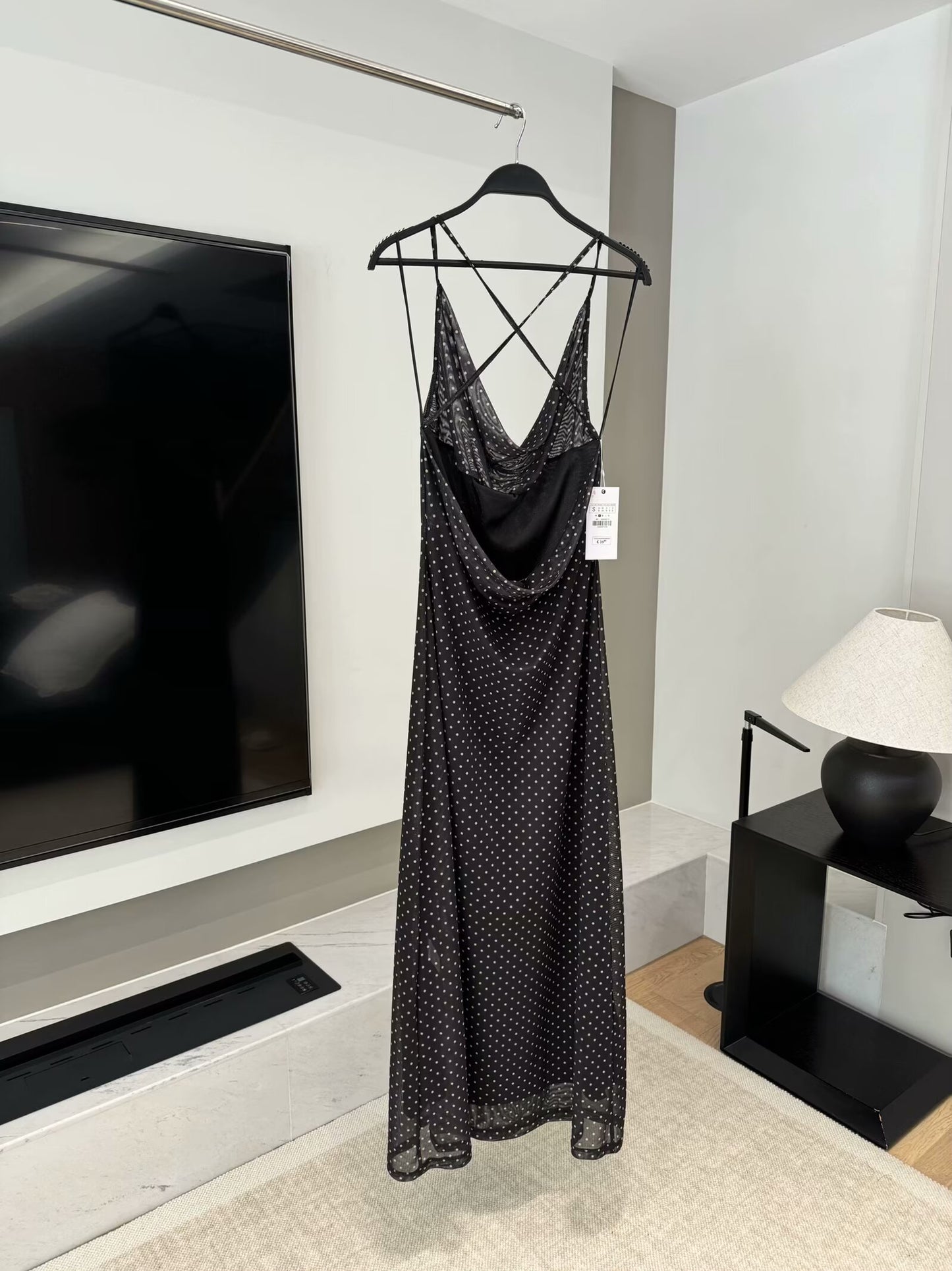 Women's 2025 chic fashion polka-dot dress