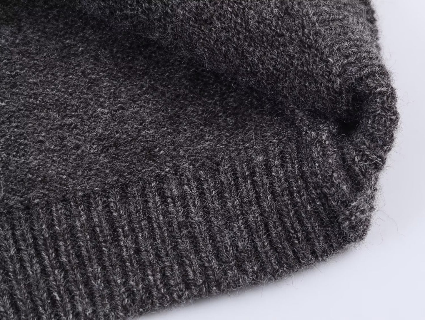 Women's O Neck color blocked knitted Coat