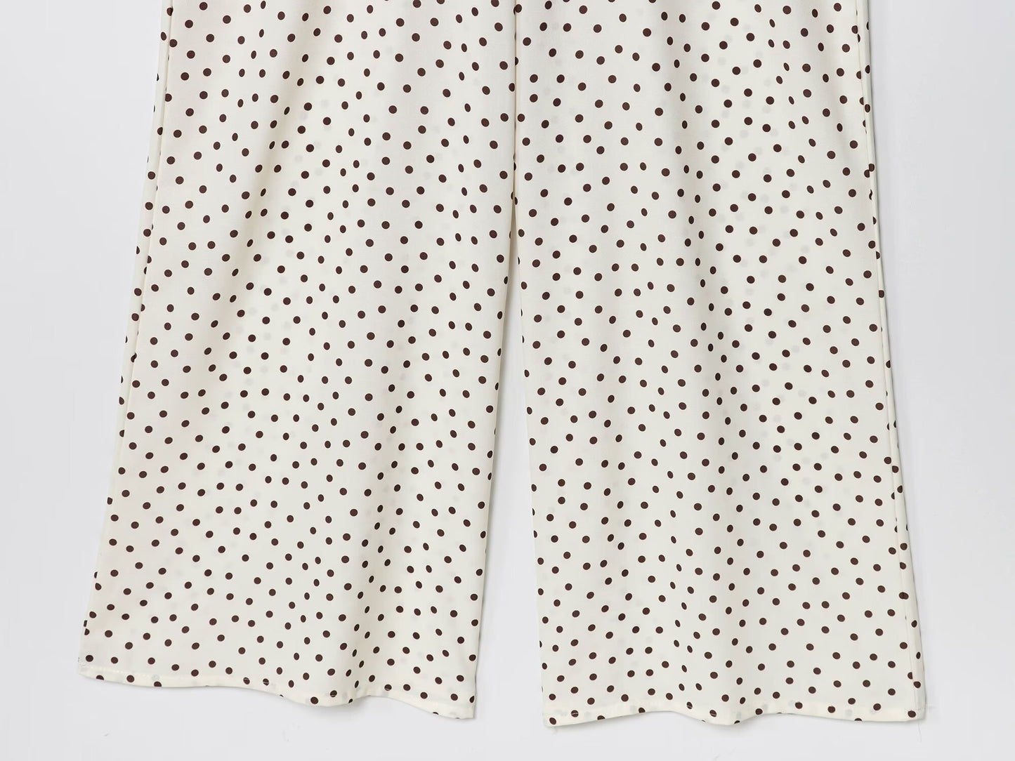 Women's 2025 Fashion Wave Point Hanging Neck Collar jumpsuit