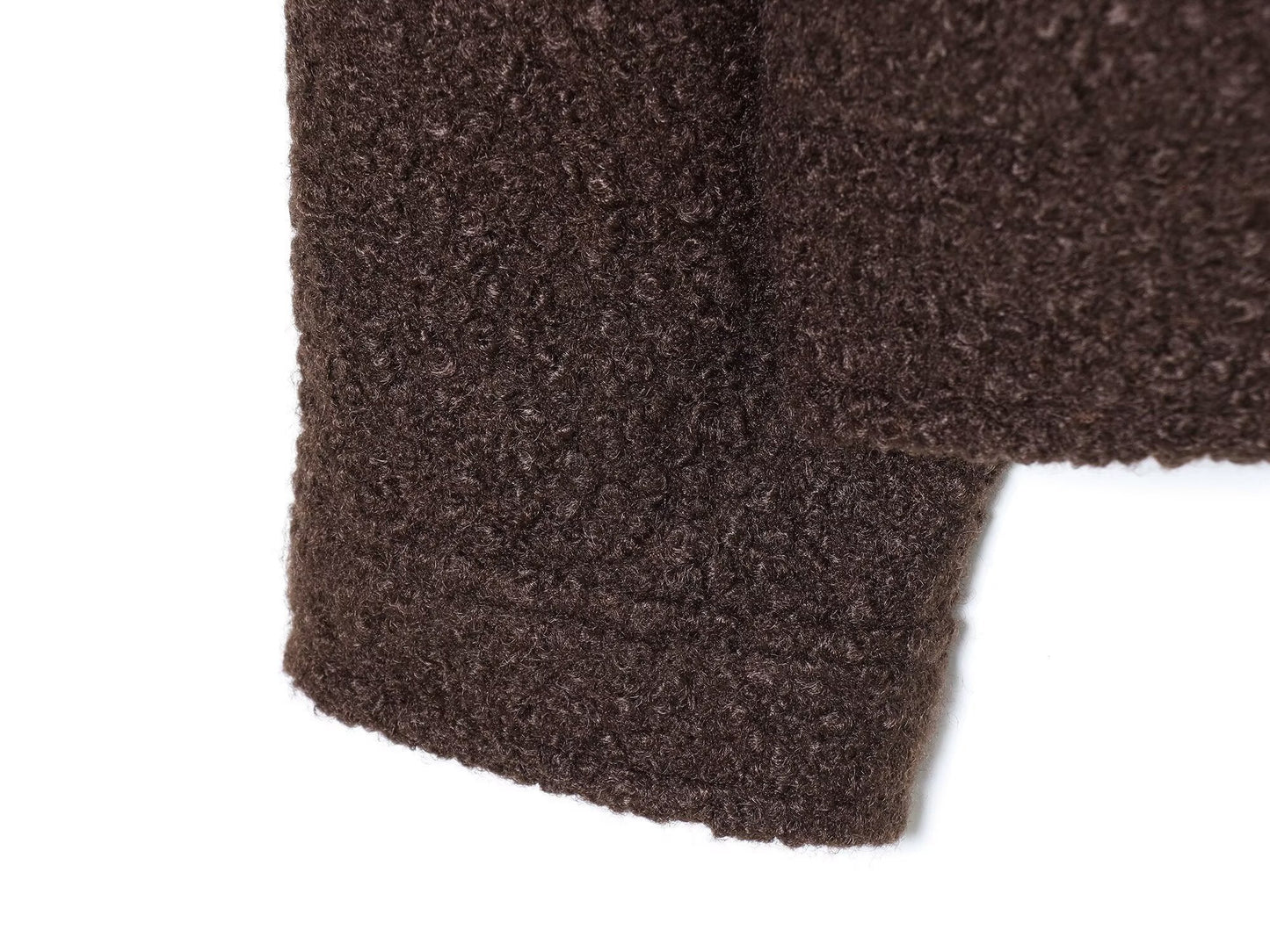 Women's new fur collar twill fabric jacket Coat