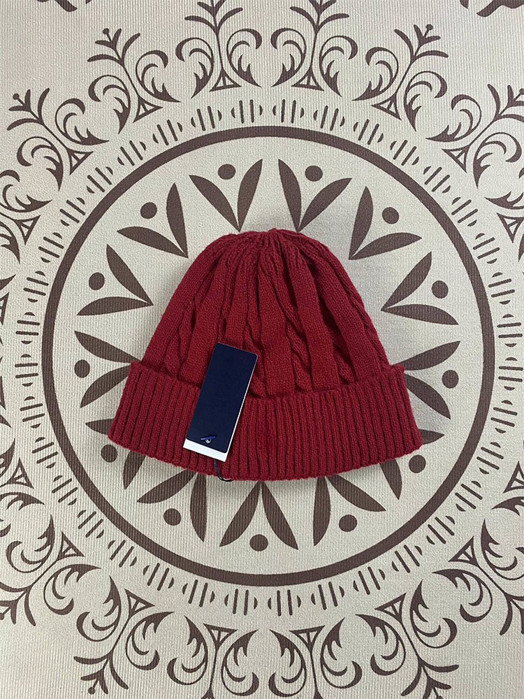 Men's and women's wild embroidered knitted hats windproof and cold-proof hats