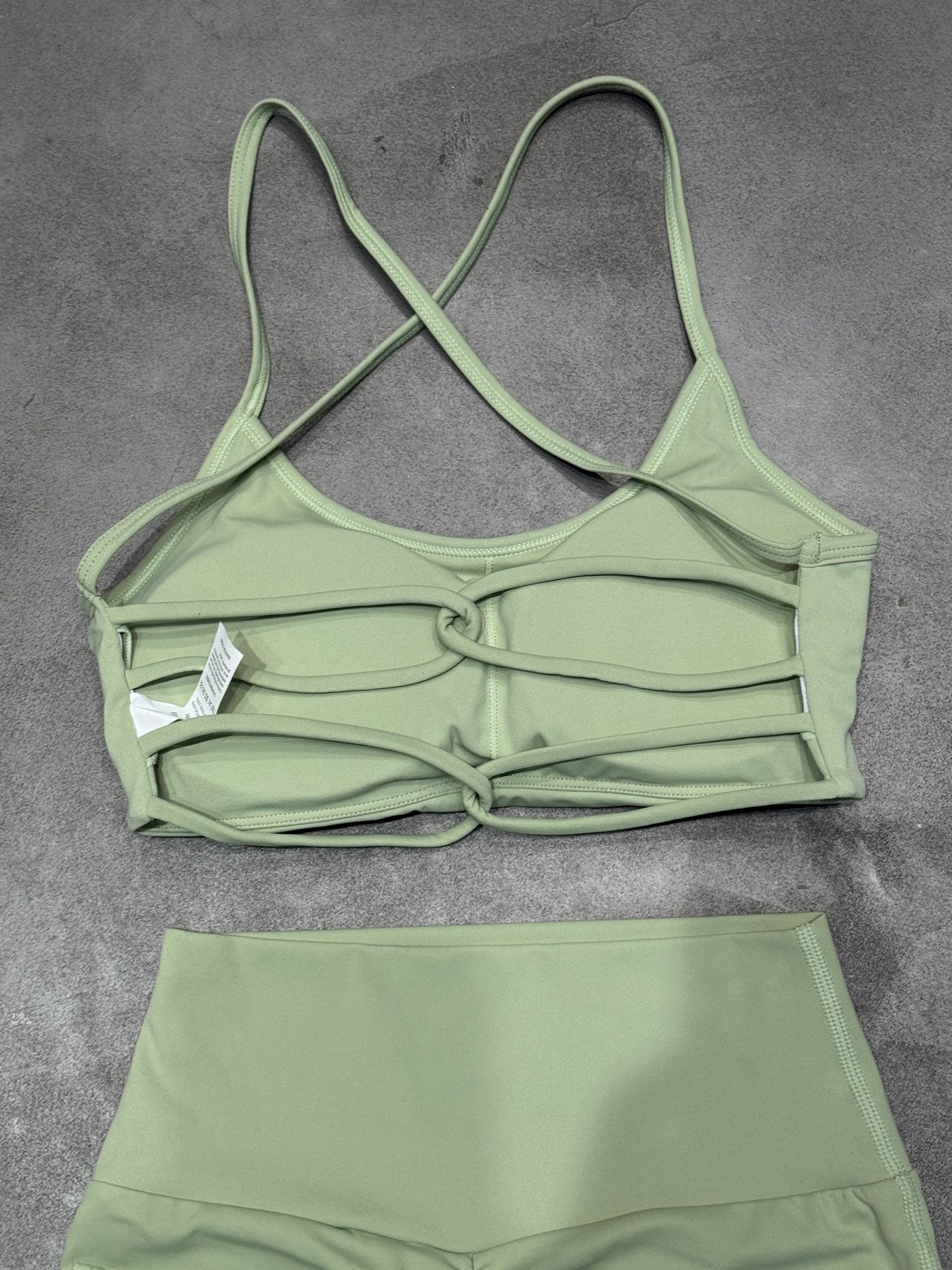 Women's New Yoga Suit Sports Fitness Cross Belt Design Vest Shorts Suit
