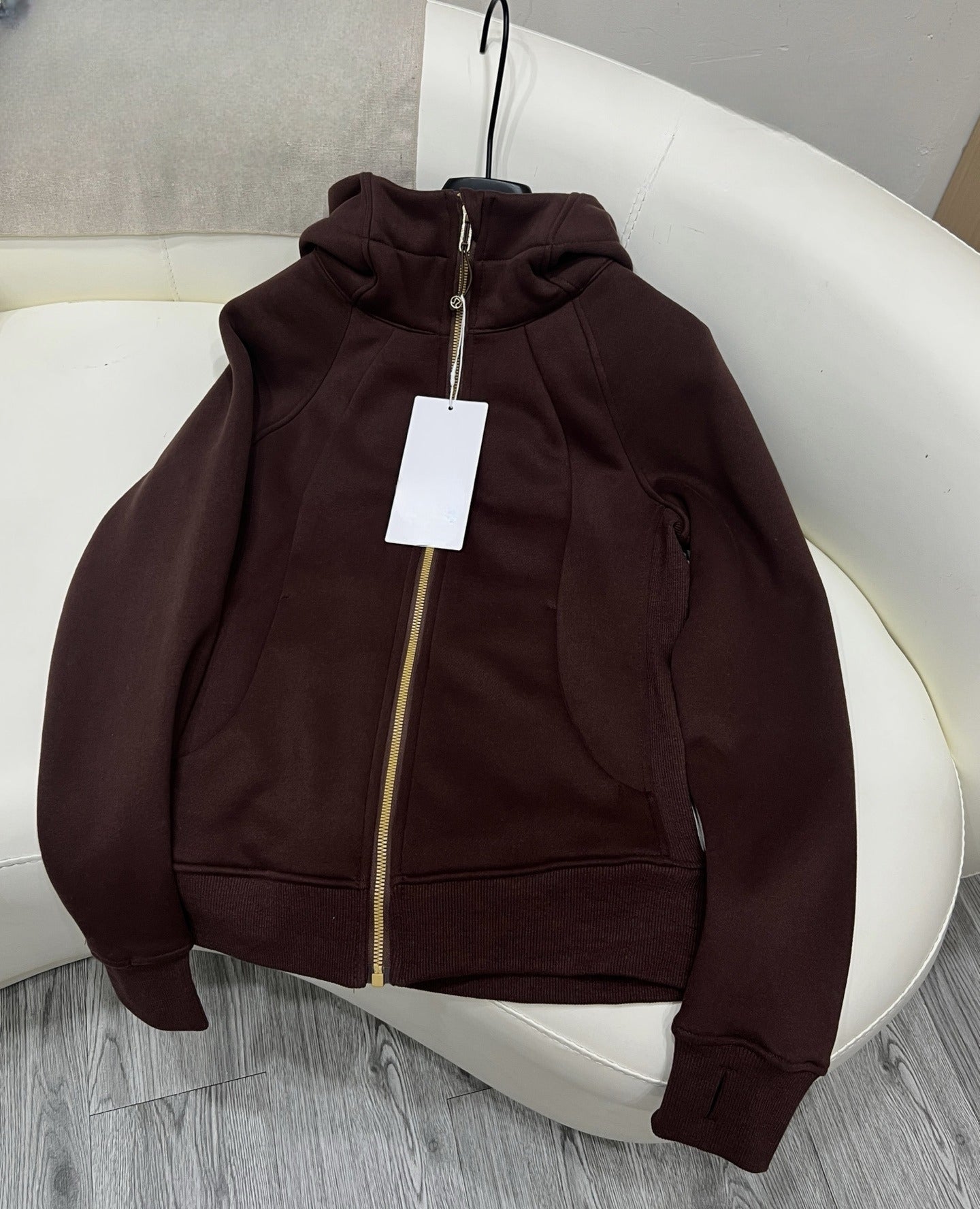 LU Women's new zipper hoodie slim fit sweatshirt jacket