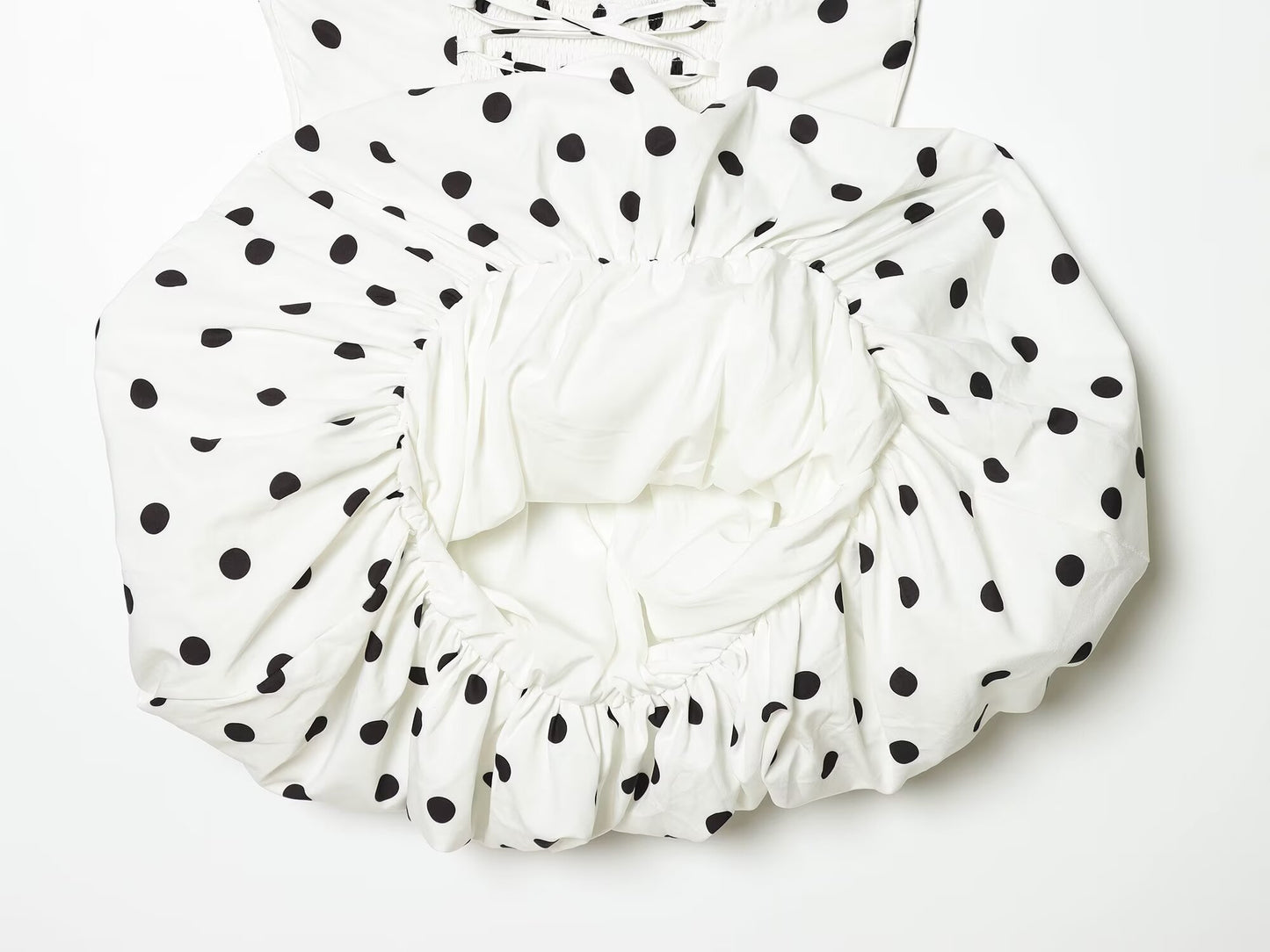 Women's polka dot halter neck mini dress
