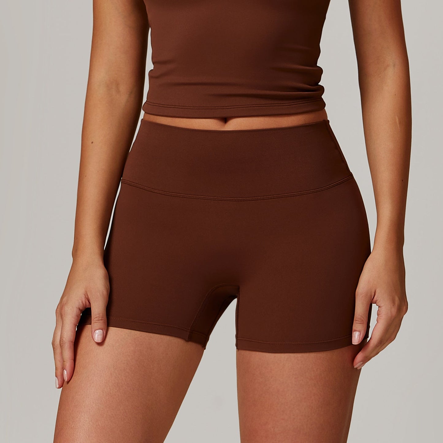 Women's New Fashion Cross bra outdoor fitness vest Sanding Tight Yoga Shorts Women's High Waist Abdomen Fitness Pants.