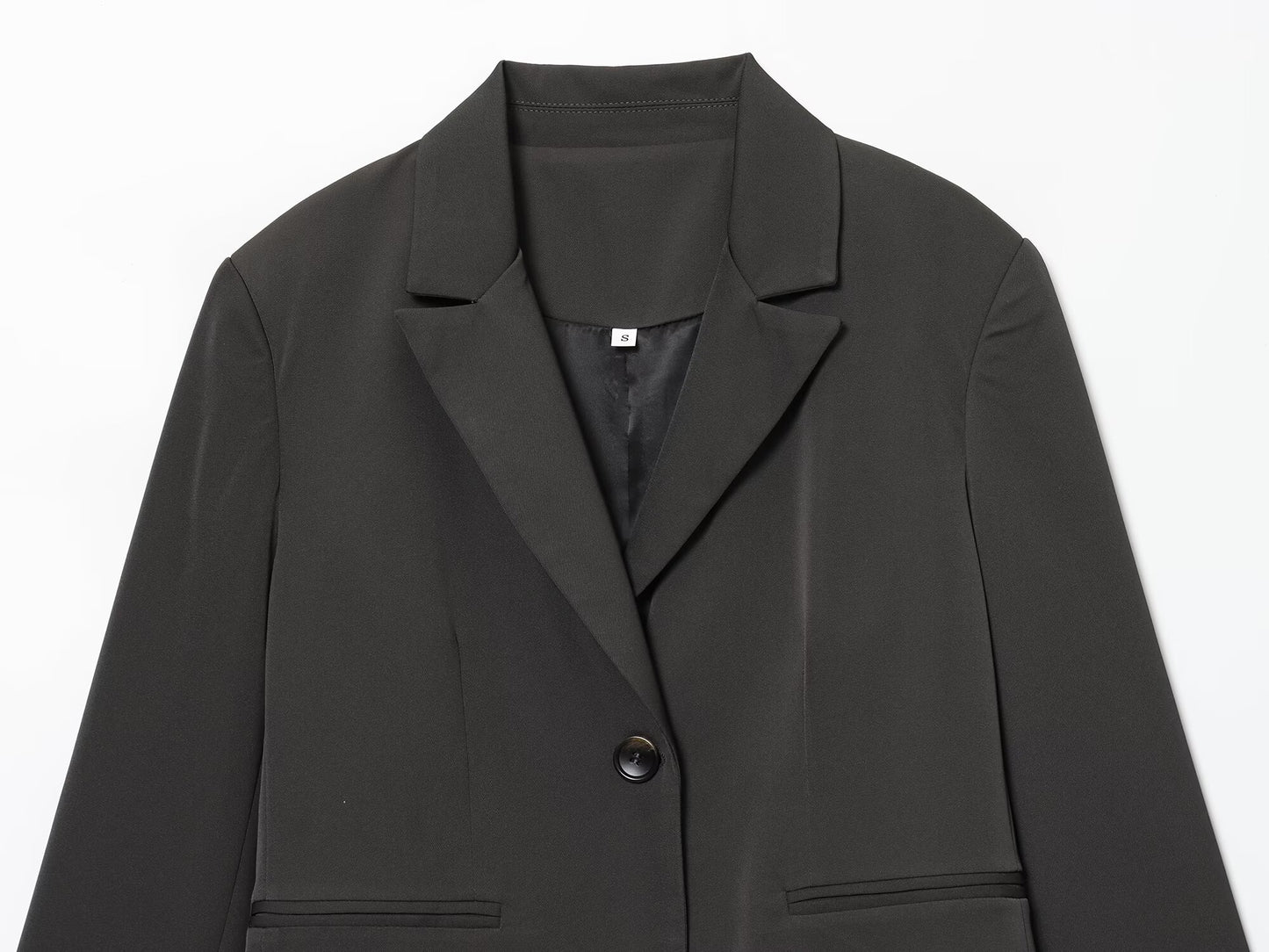 Women's new casual lapel straight cut suit jacket+Skirts suit