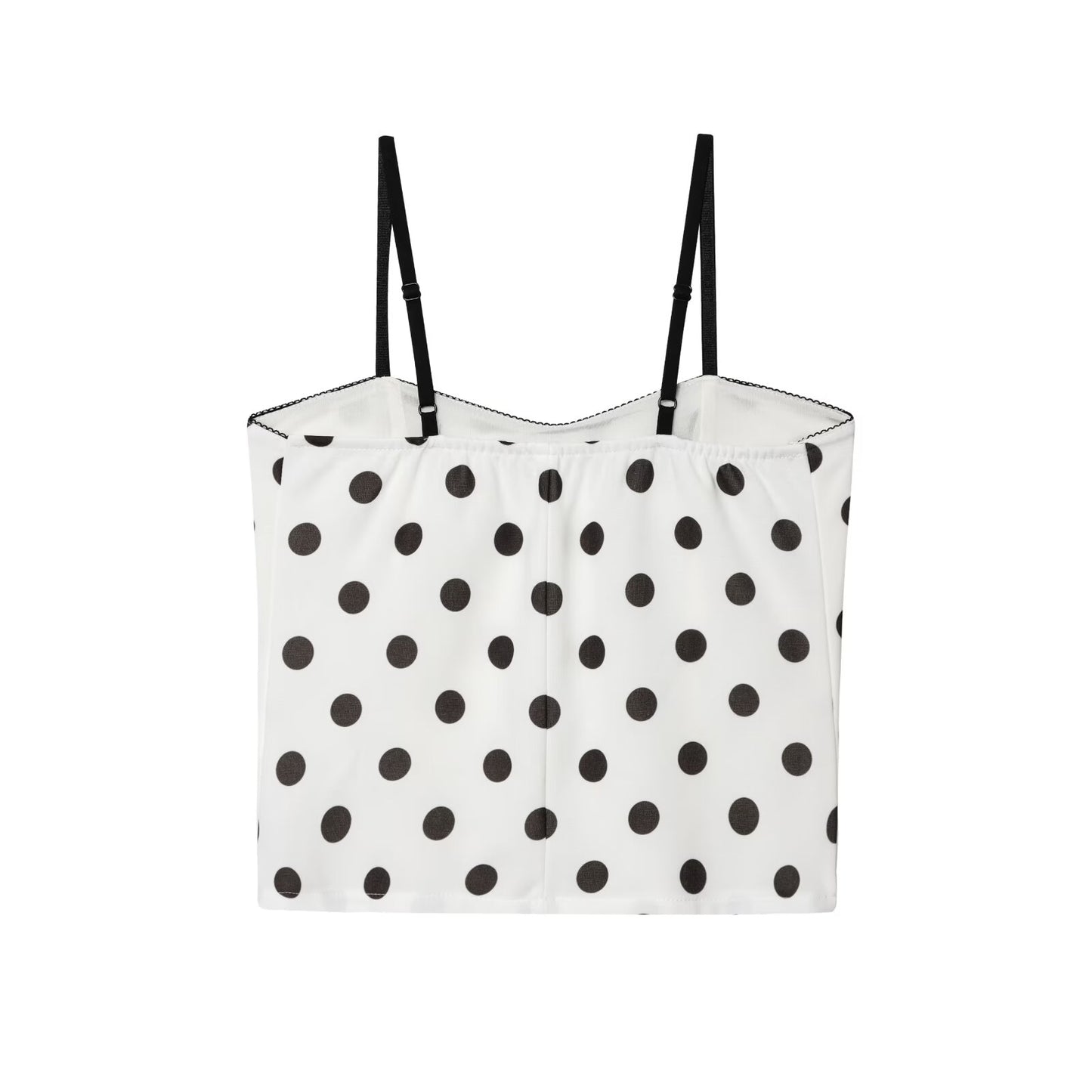 Women's New Fashion polka dot printed tight corset style camisole top