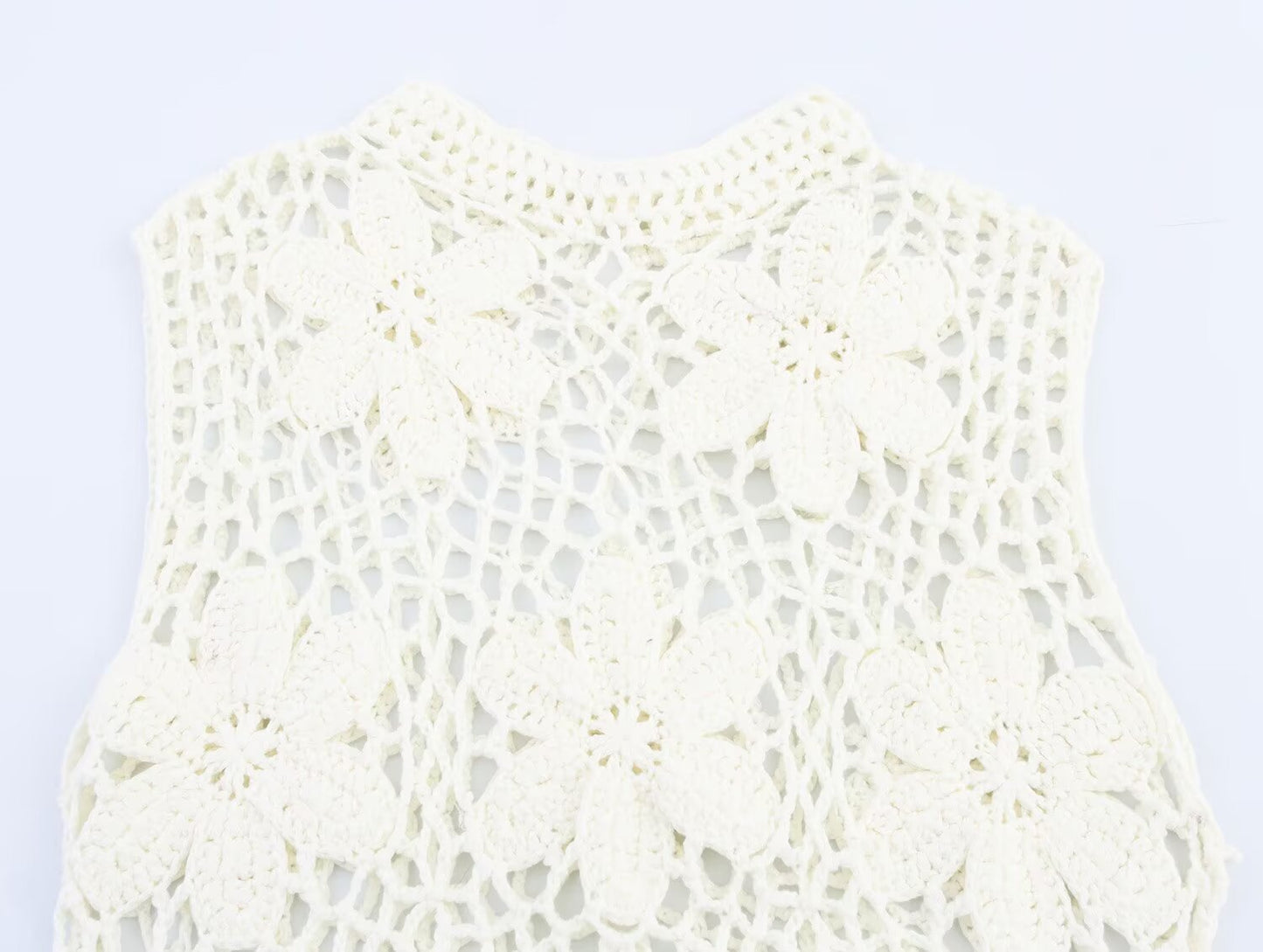 Women's New Fashion Sleeveless Flower Embroidered Splicing Midi Dress