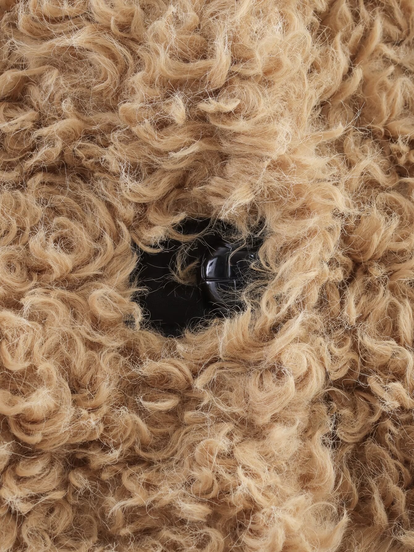 Women's 2025 new fashion faux fur effect short lapel Coat