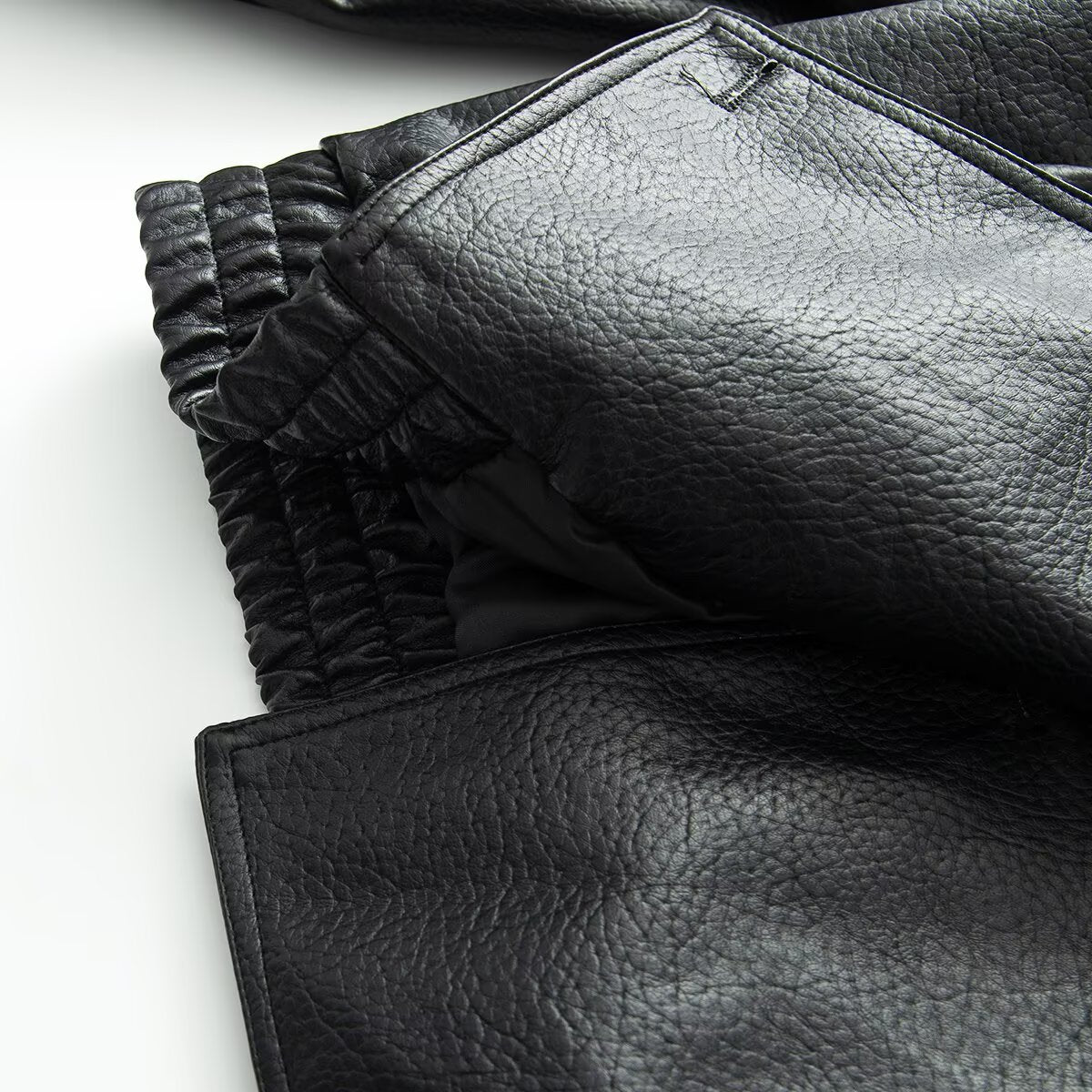 Women's loose versatile Faux Leather jacket Coat