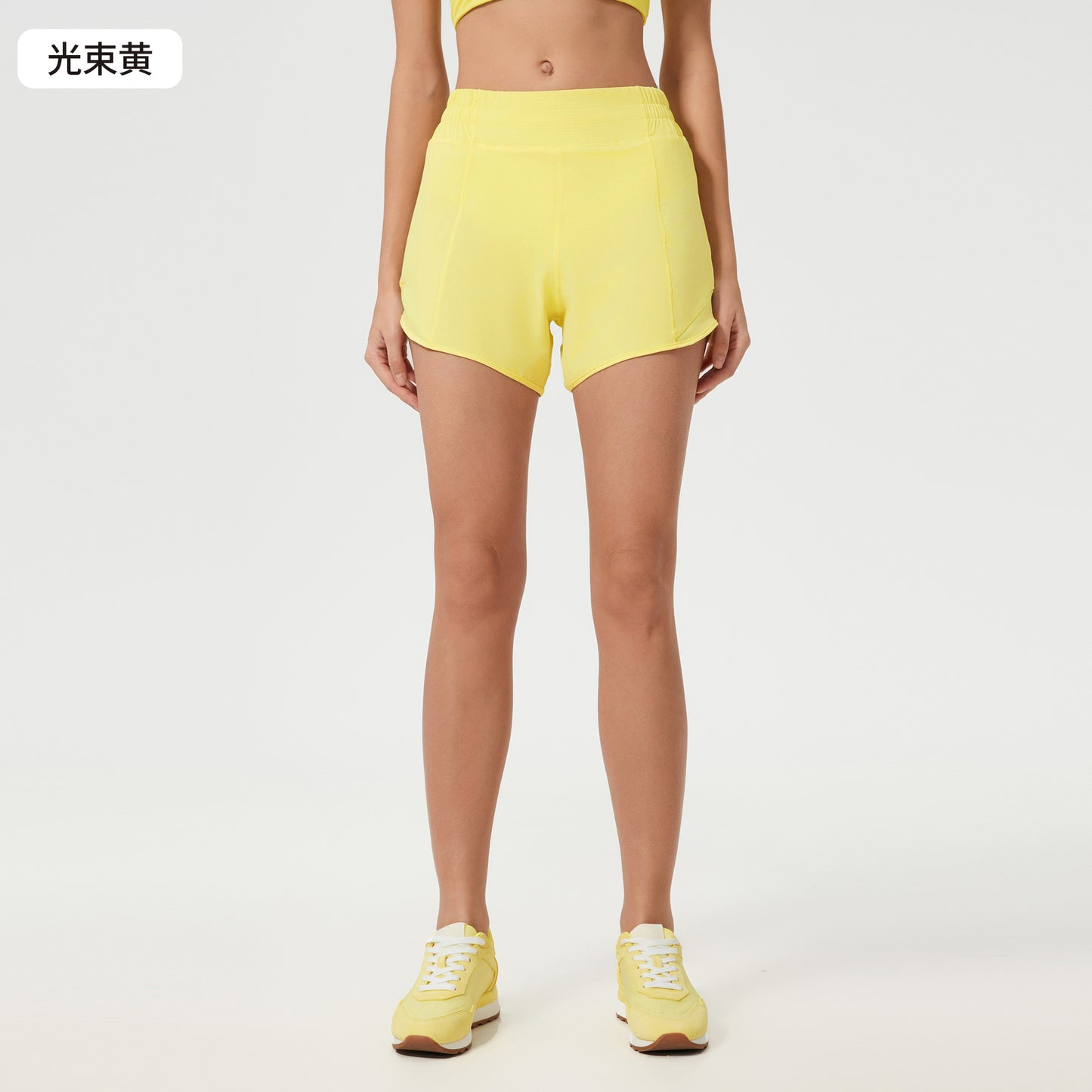 Women's new Joker Quick-drying shorts with lining high waist yoga shorts.