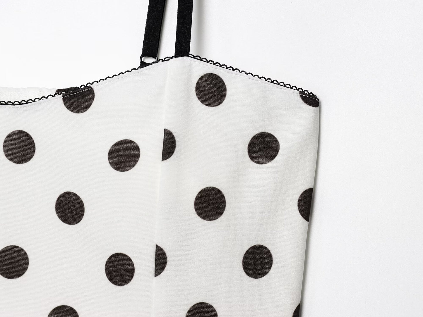 Women's New Fashion polka dot printed tight corset style camisole top