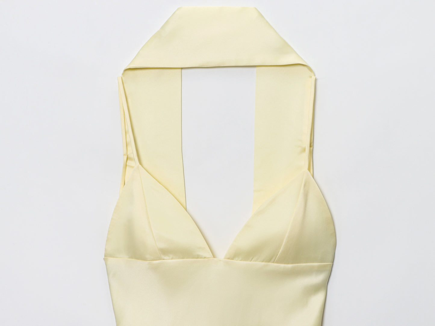 Women's New Fashion Scarf Decoration Satin Texture suspender Midi Dress