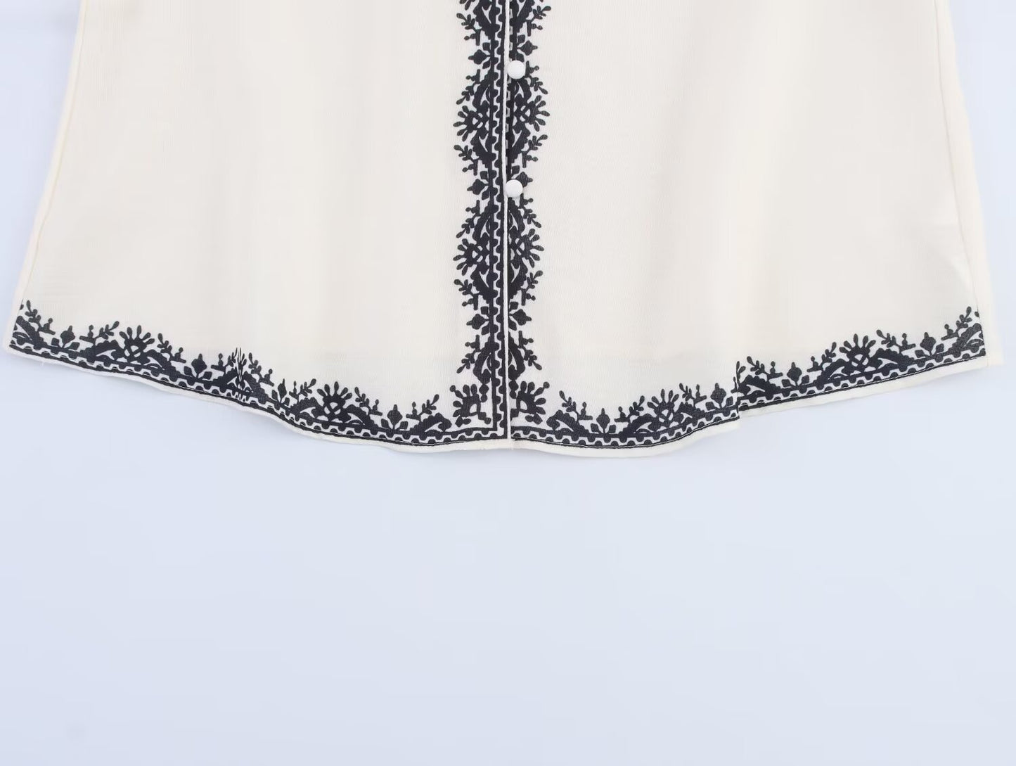 Women's chic Fashion casual single breasted contrasting printed shirt