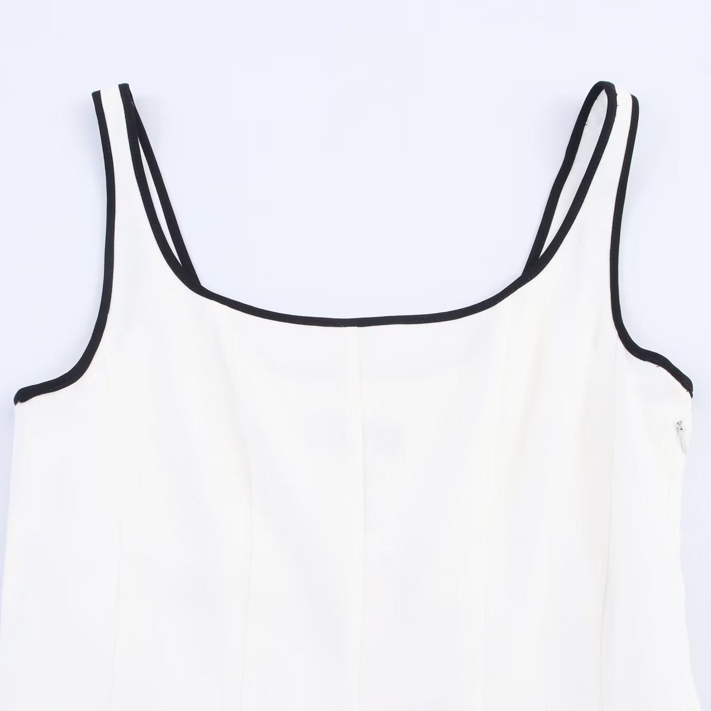 Women's new Fashion slim backless linen blend sleeveless MIDI dress