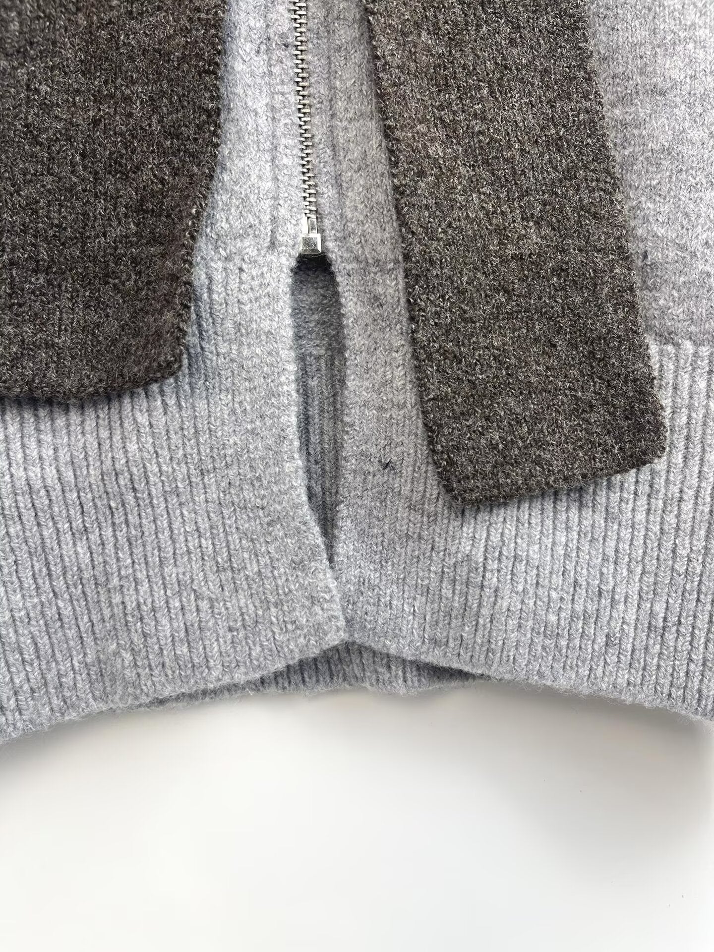 Women's bow decoration knitted hooded Coat