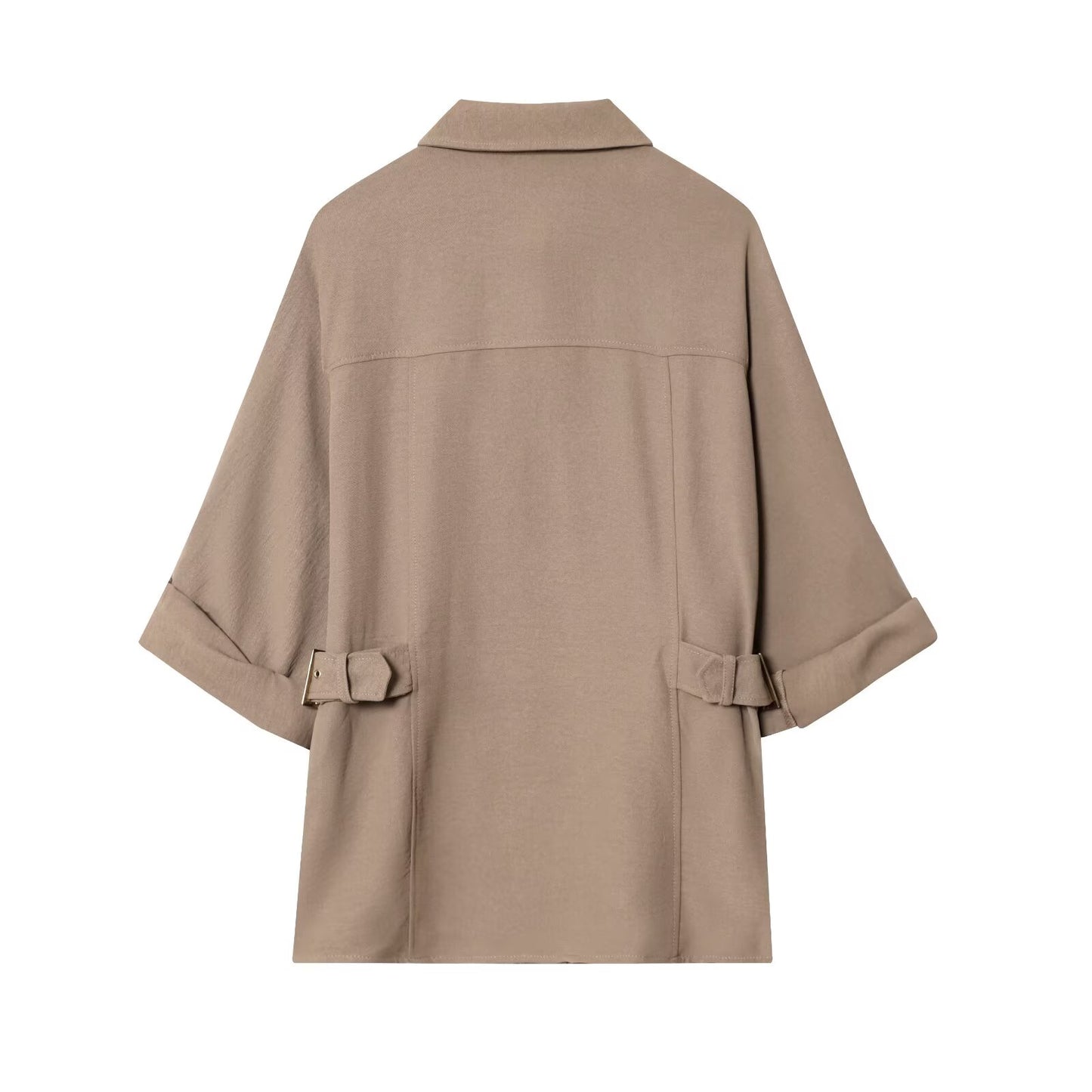 Women's new fashion loose single breasted long sleeved shirt+Pants suit