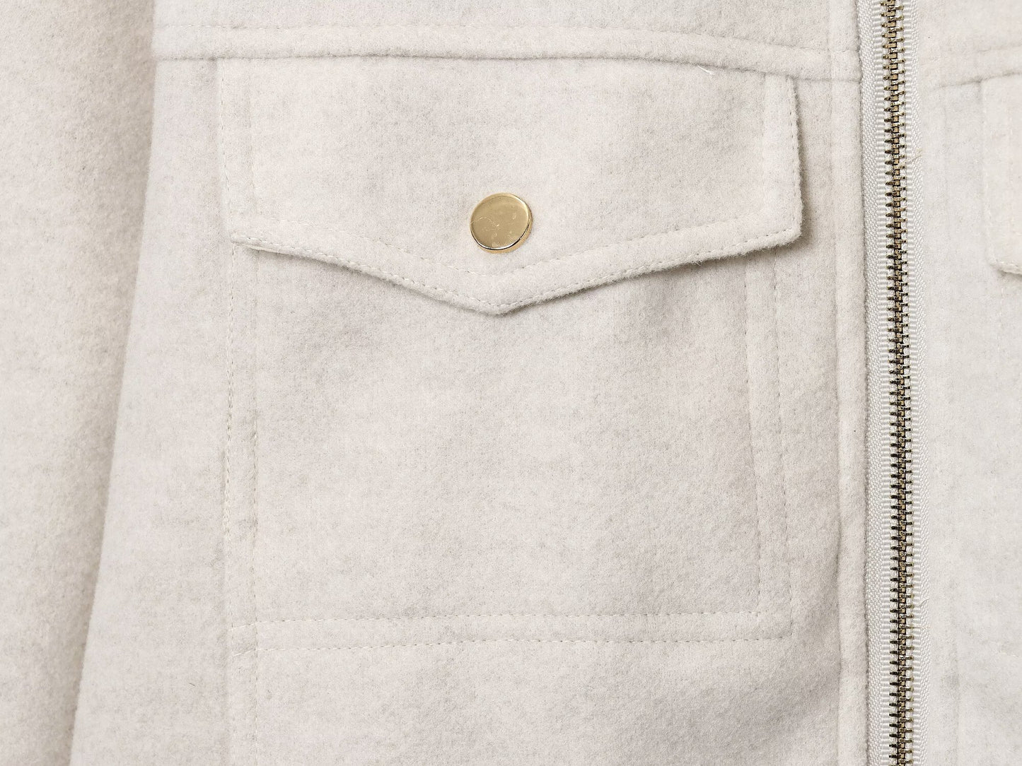 Women's new fashion long sleeved soft textured zipper jacket Coat