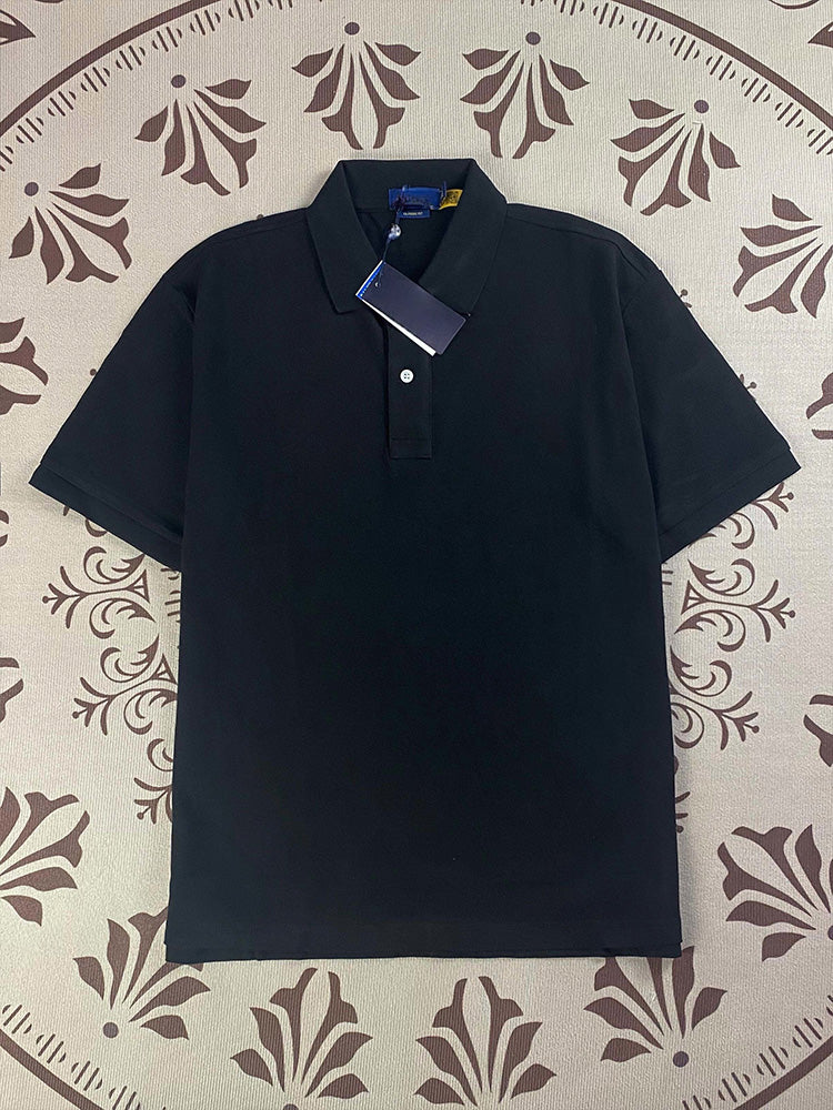 Men's and women's new Joker Couple style cotton beaded fabric embroidered POLO shirt