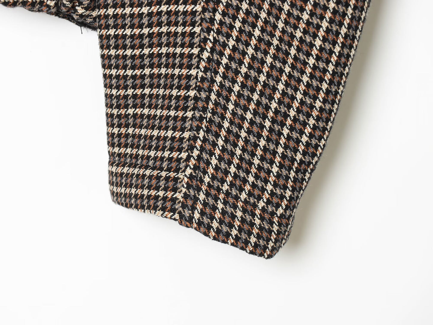 suit Women's 2 pieces plaid cotton pilot jacket Coat+Skirts