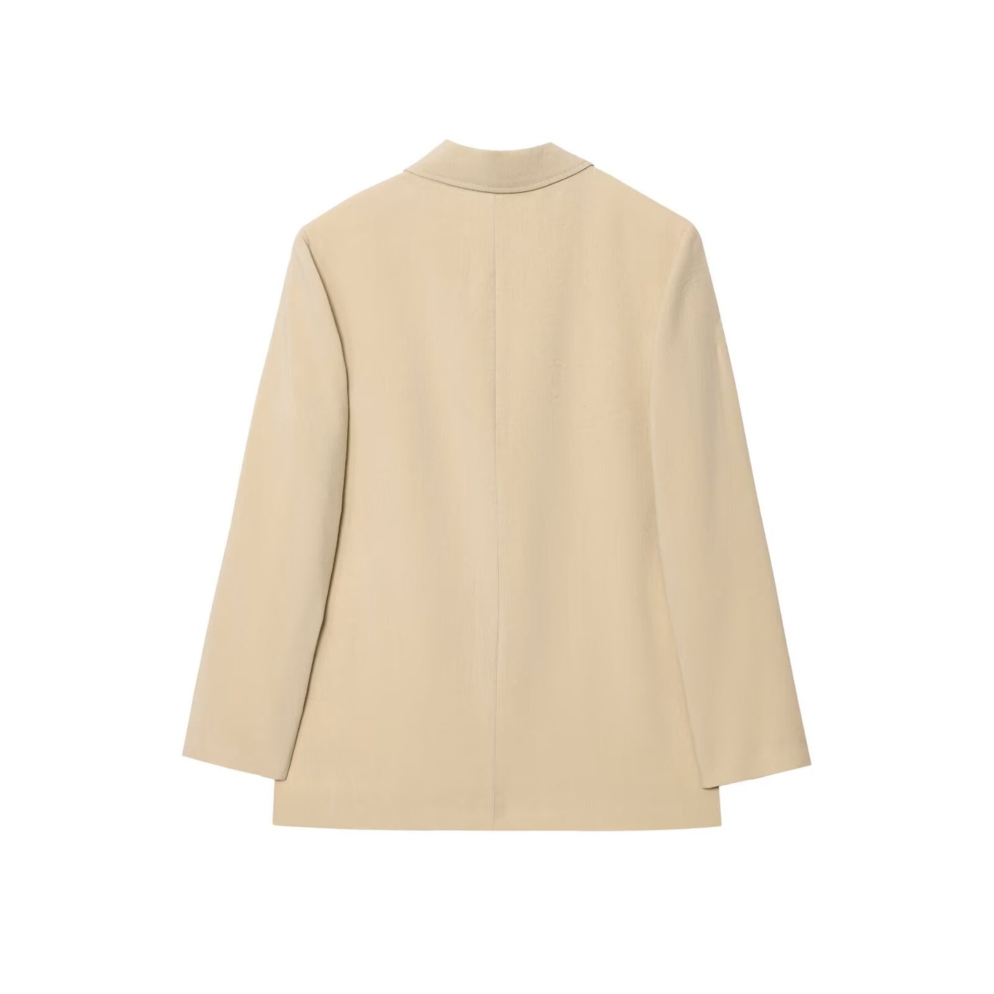 set woman 2 pieces New Fashion loose single breasted linen blend suit coat+Pants suit