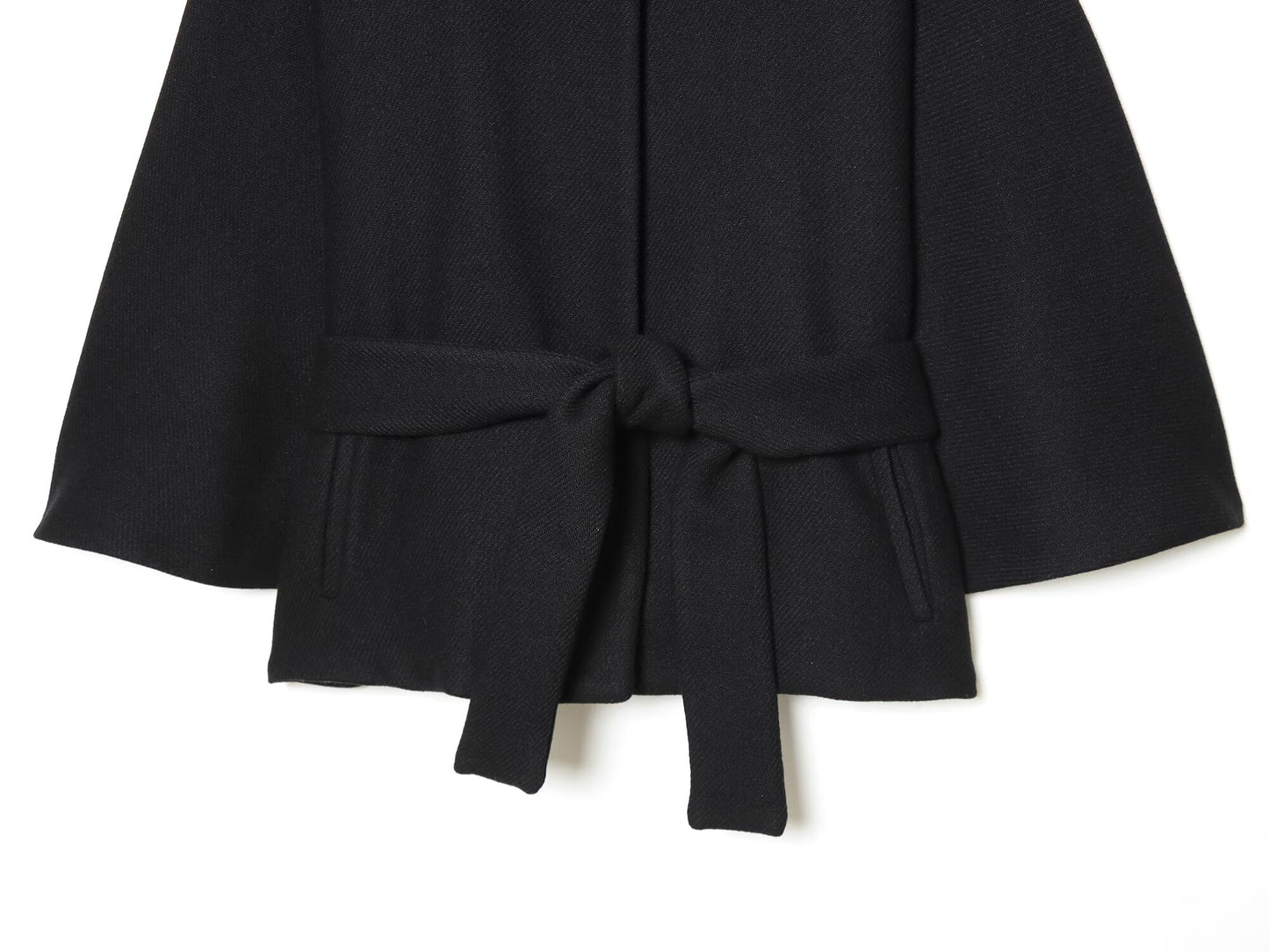 Women's With Belt stand collar Wool Blended Coat