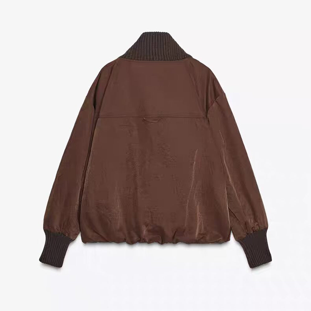 Women's new loose ribbed cotton jacket Coat