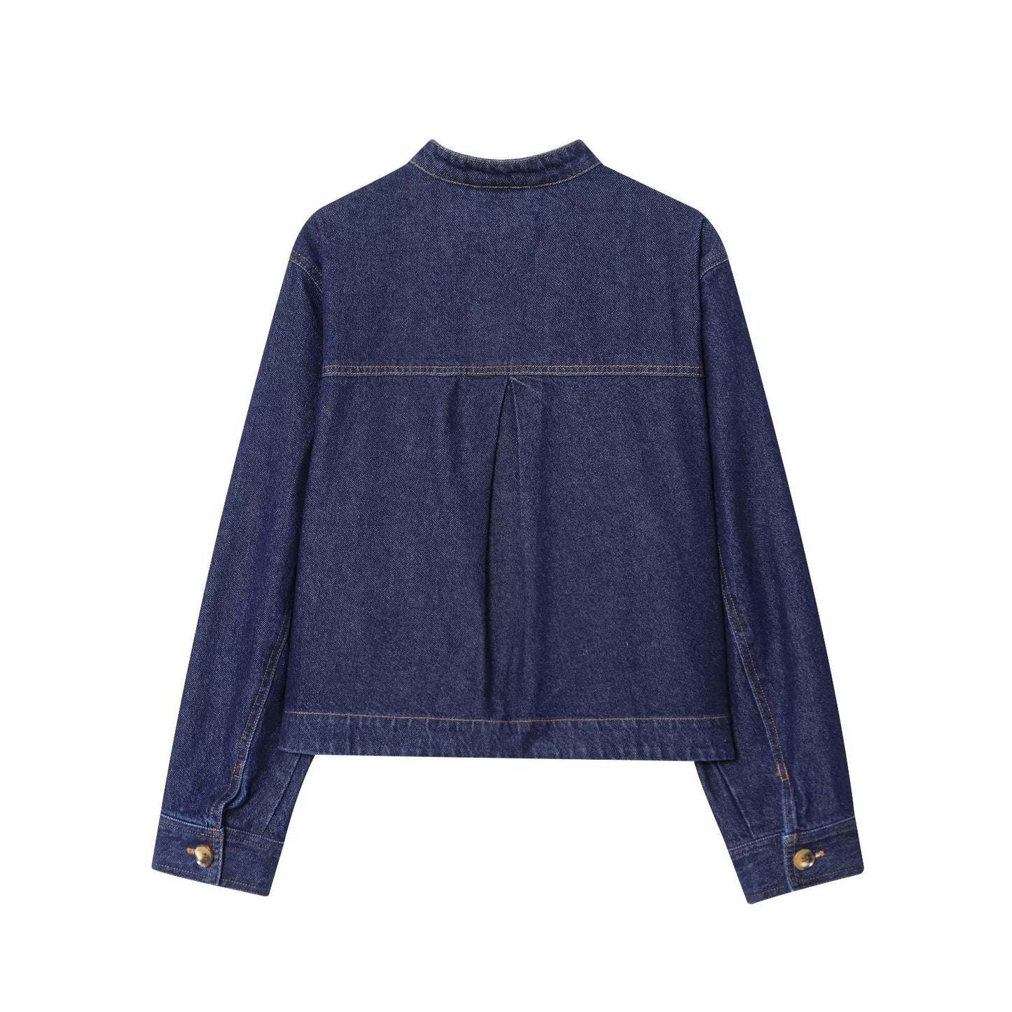 Women's 2025 new fashion casual stand collar twill coat