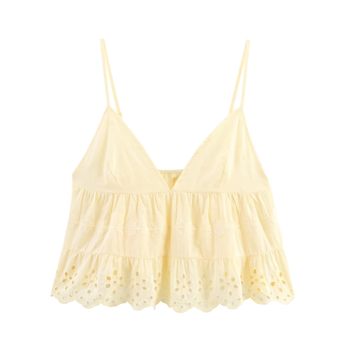 suit Women's 2 pieces New Fashion Short embroidered suspender top+ Shorts suit