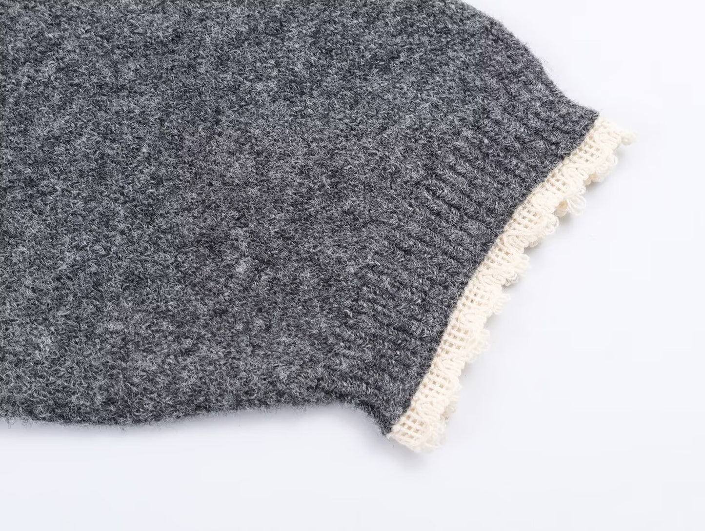 Women's lace headscarf decoration knitted Coat