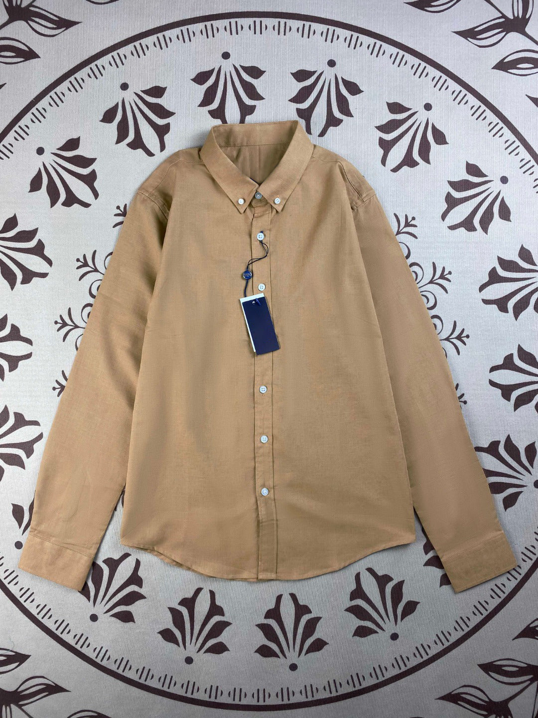 Men and Women with The Same New Fashion Casual Joker Linen Long Sleeve Shirt