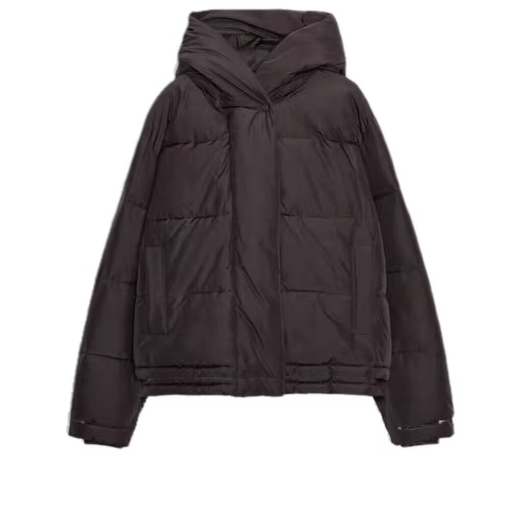 Women's thick hooded windproof cotton jacket Coat