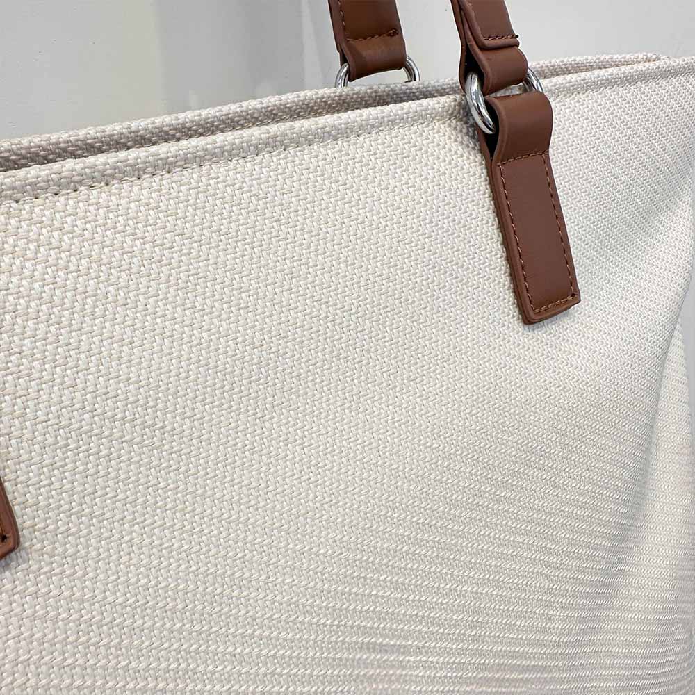 Women's New Fashion Letters Canvas Bag Shoulder Bag Commuter Handbag Large Tote Bag Female Bag