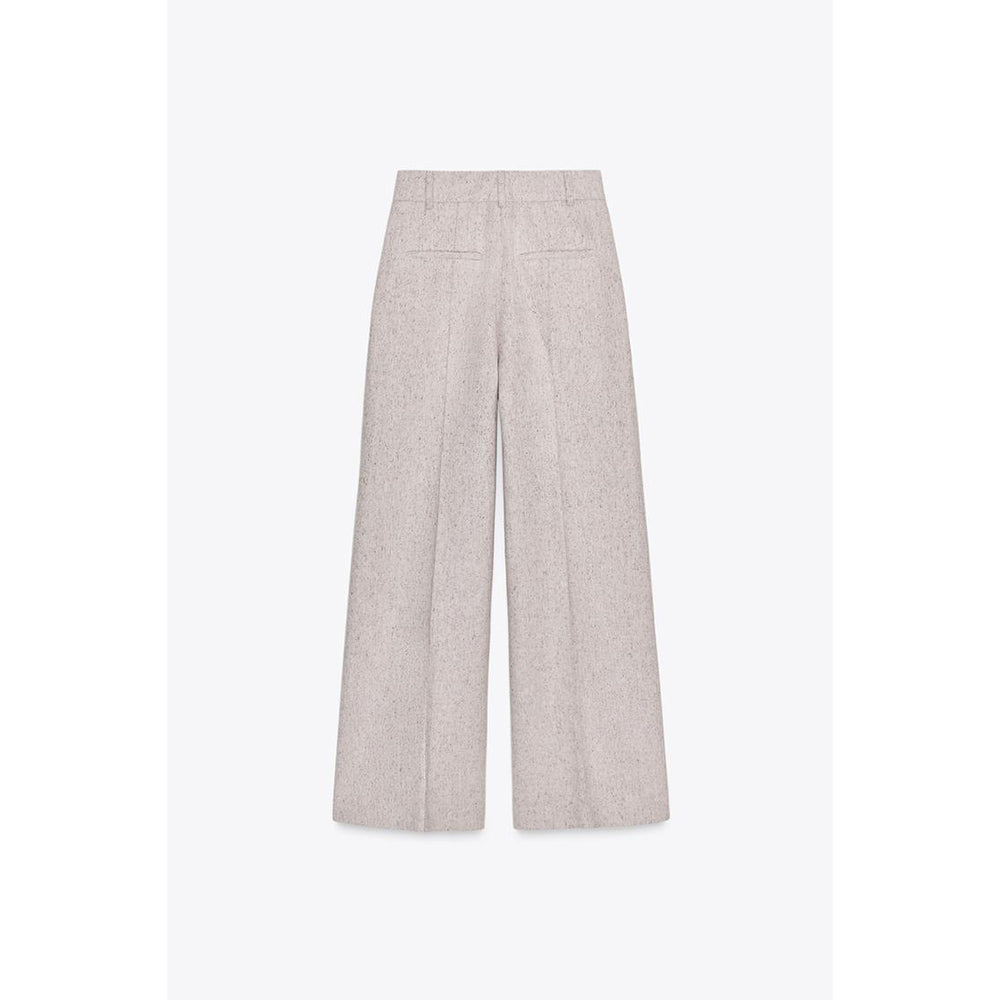 Women's new fashion loose side pocket casual pleated pants