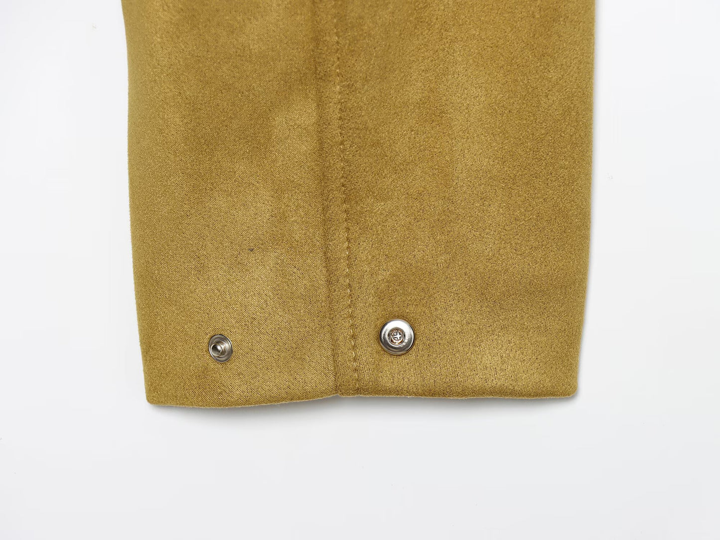 Women's suede effect short pilot jacket Coat