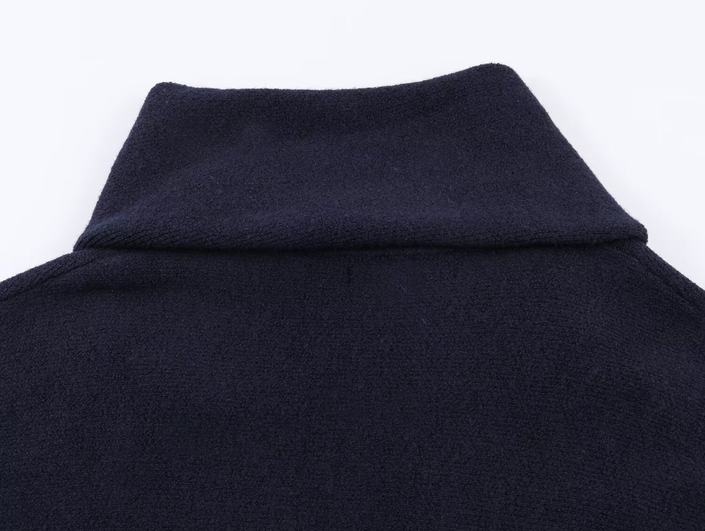 Women's with scarf long sleeved knitted Coat